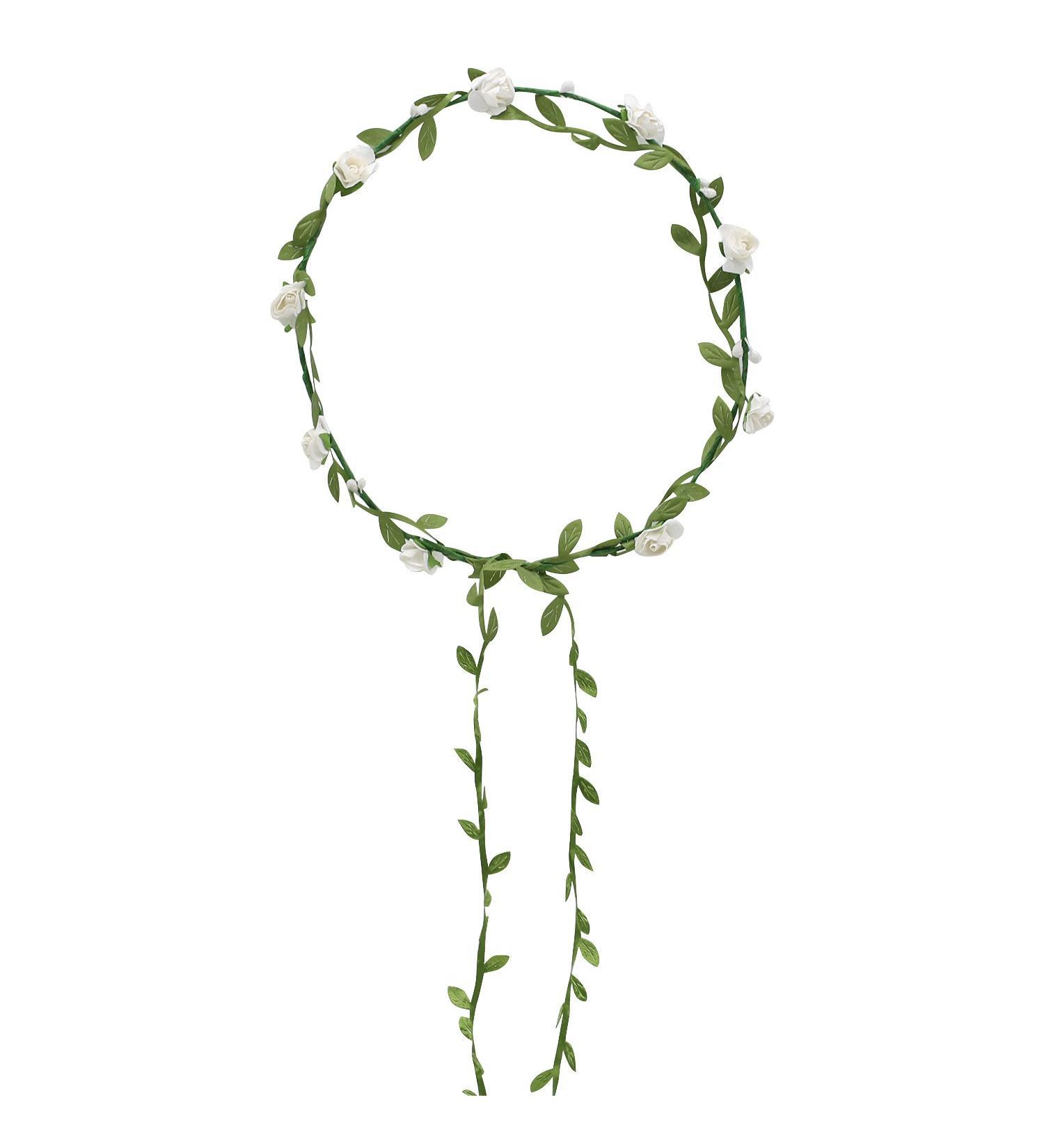 Elegant White Flower Hair Wreath for Weddings & Communions | Ladies & Girls Hair Accessories - Buy Online on GoSupps.com