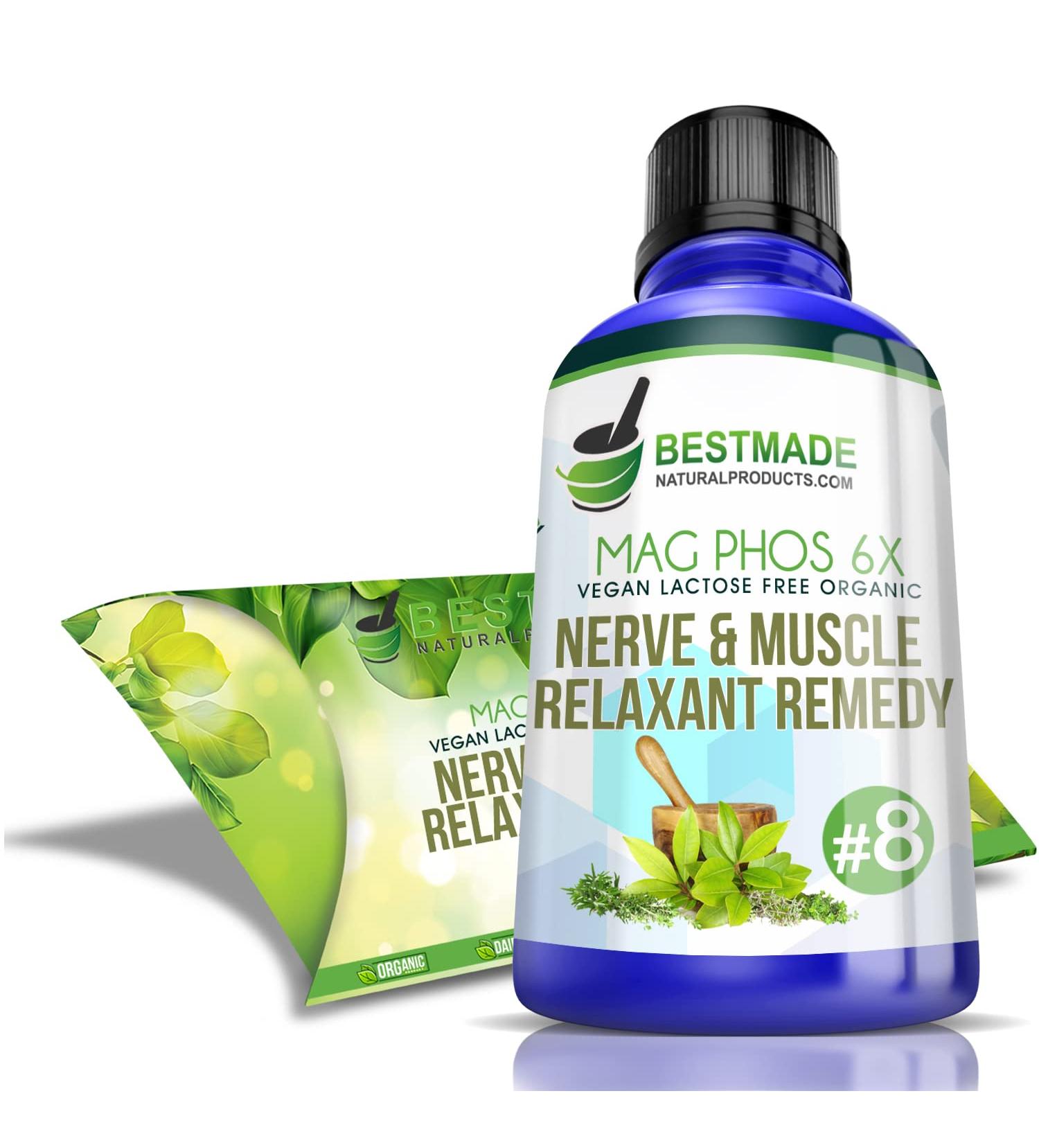 BestMade Natural Products Magnesia Phosphorica 6X | Vegan Nerve & Muscle Relaxant | Organic & Lactose-Free Natural Remedy - Buy Online on GoSupps.com