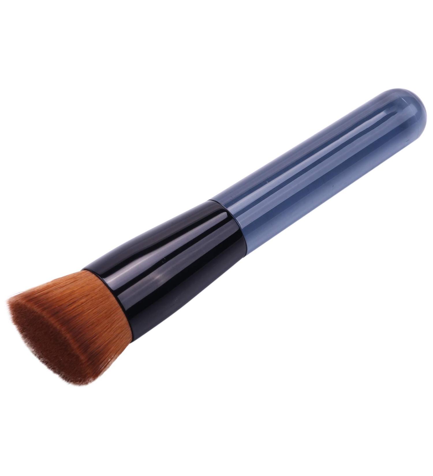 Molieeigin Angled Flat 131 Japan Liquid Foundation Brush Cream Sculpting Contour Makeup Brush Handle with Case - Buy Online on GoSupps.com