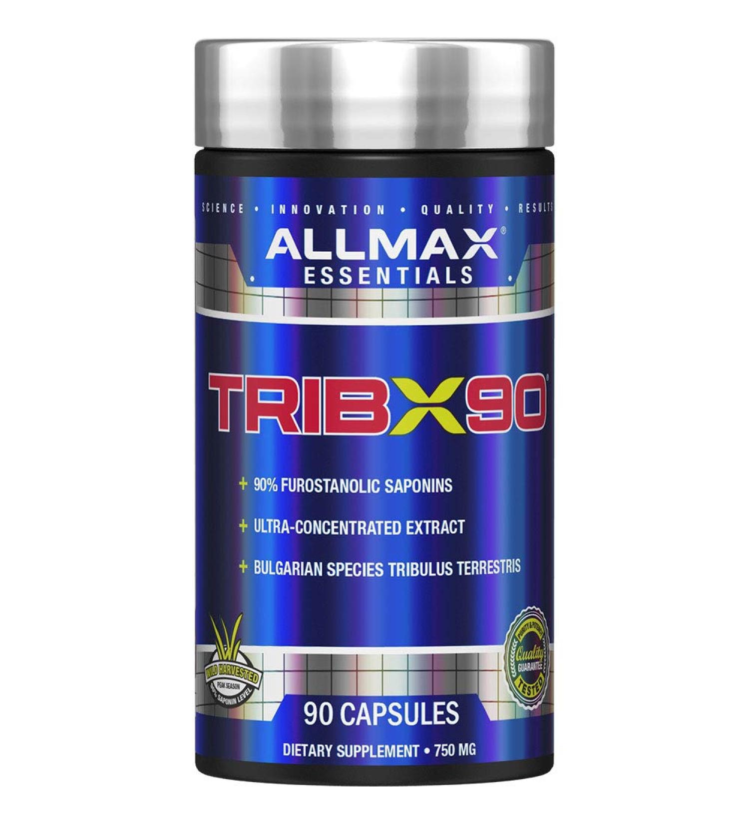 ALLMAX Nutrition Trib X 90 - Bulgarian Tribulus Ultra-Concentrated Extract for Enhanced Performance | 90 Capsules - International Shipping Available - Buy Online on GoSupps.com