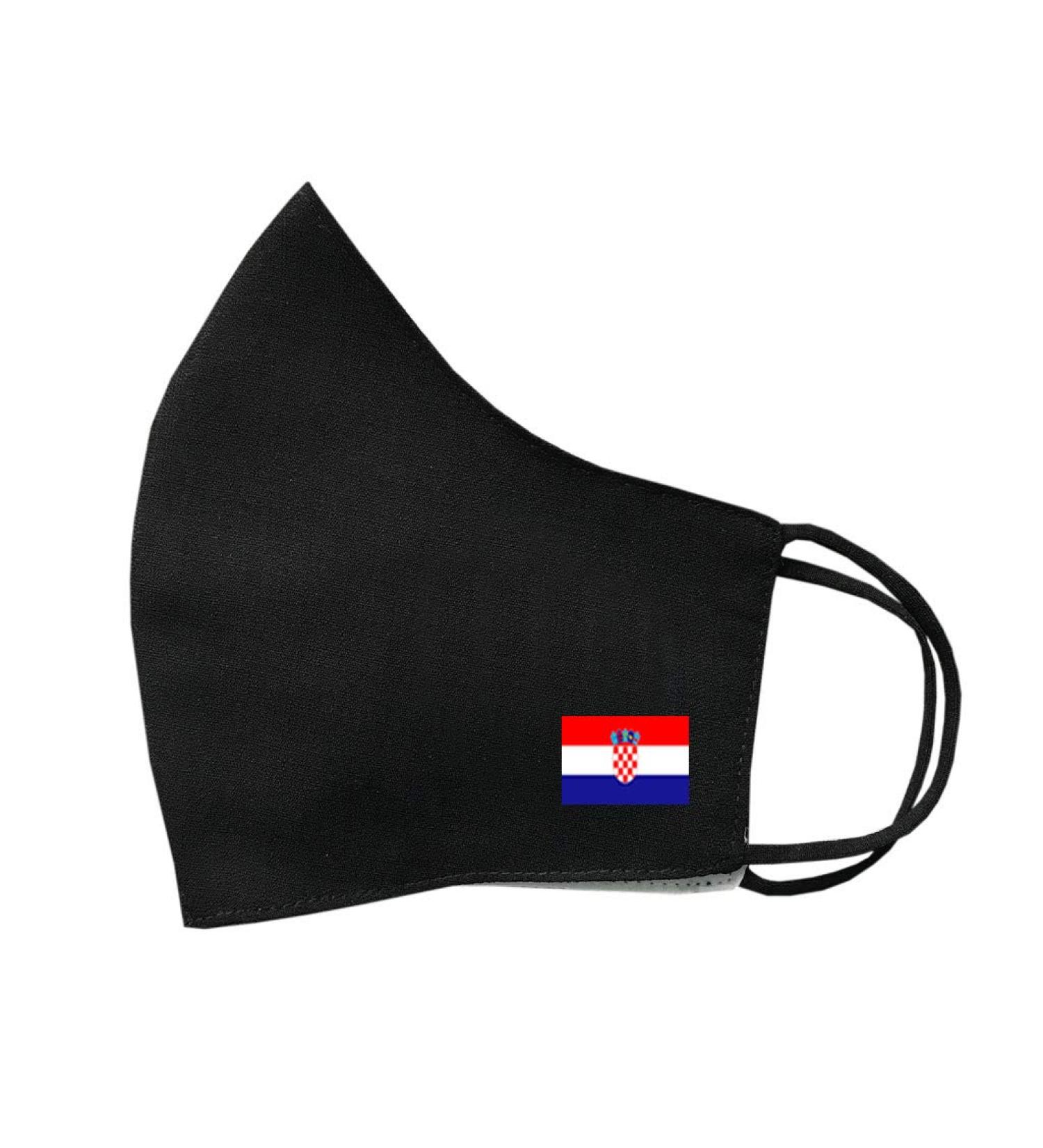 SET OF 4 X Croatia Flag Cotton Face Mask Protective Covering Washable Reusable Breathable Cover Croatian Mask