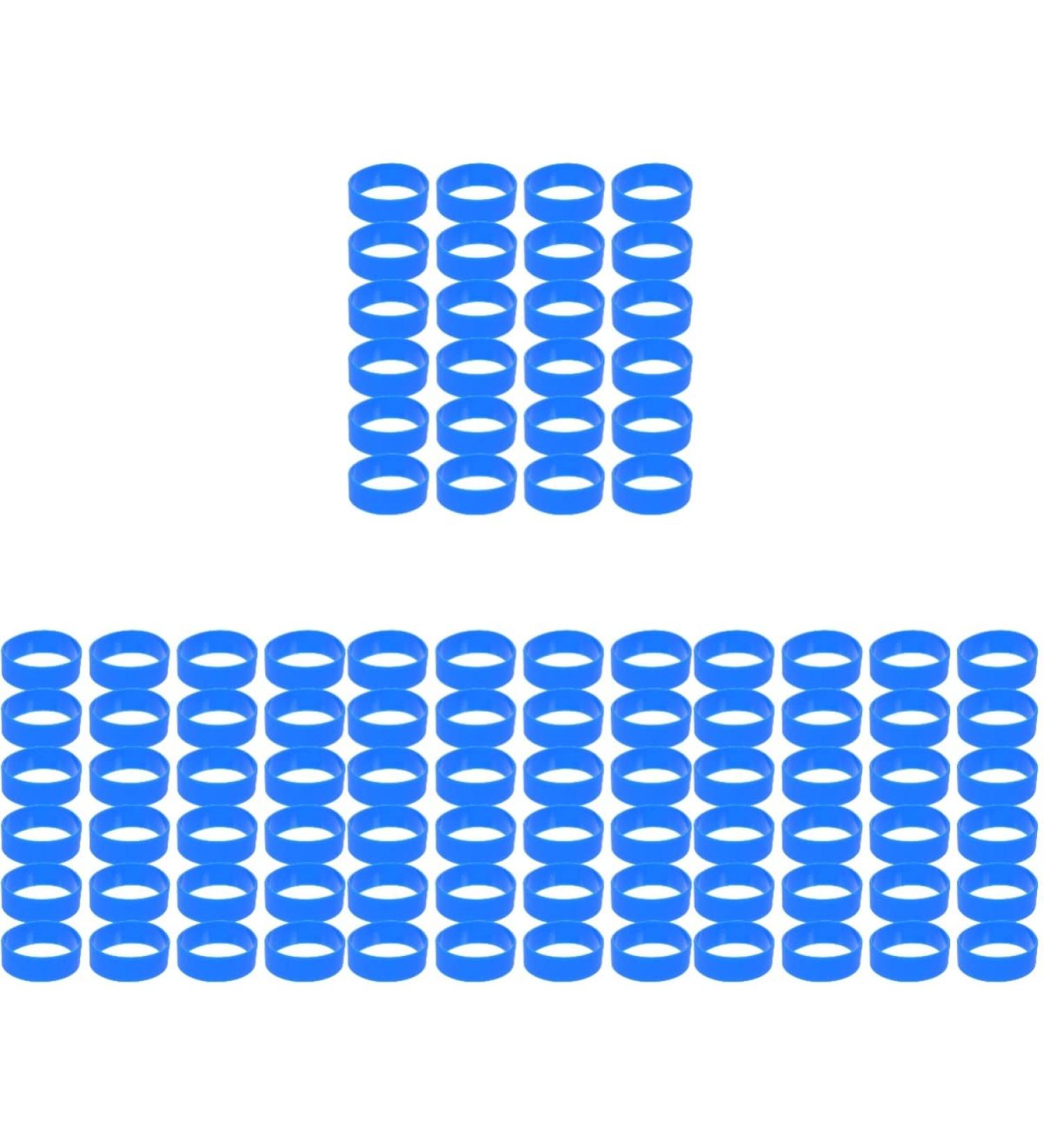 48 Pieces Silicone Straps & Sublimation Cup Holder Rings - Black & Blue - Perfect Accessories for Sublimation Cups - Buy Online on GoSupps.com