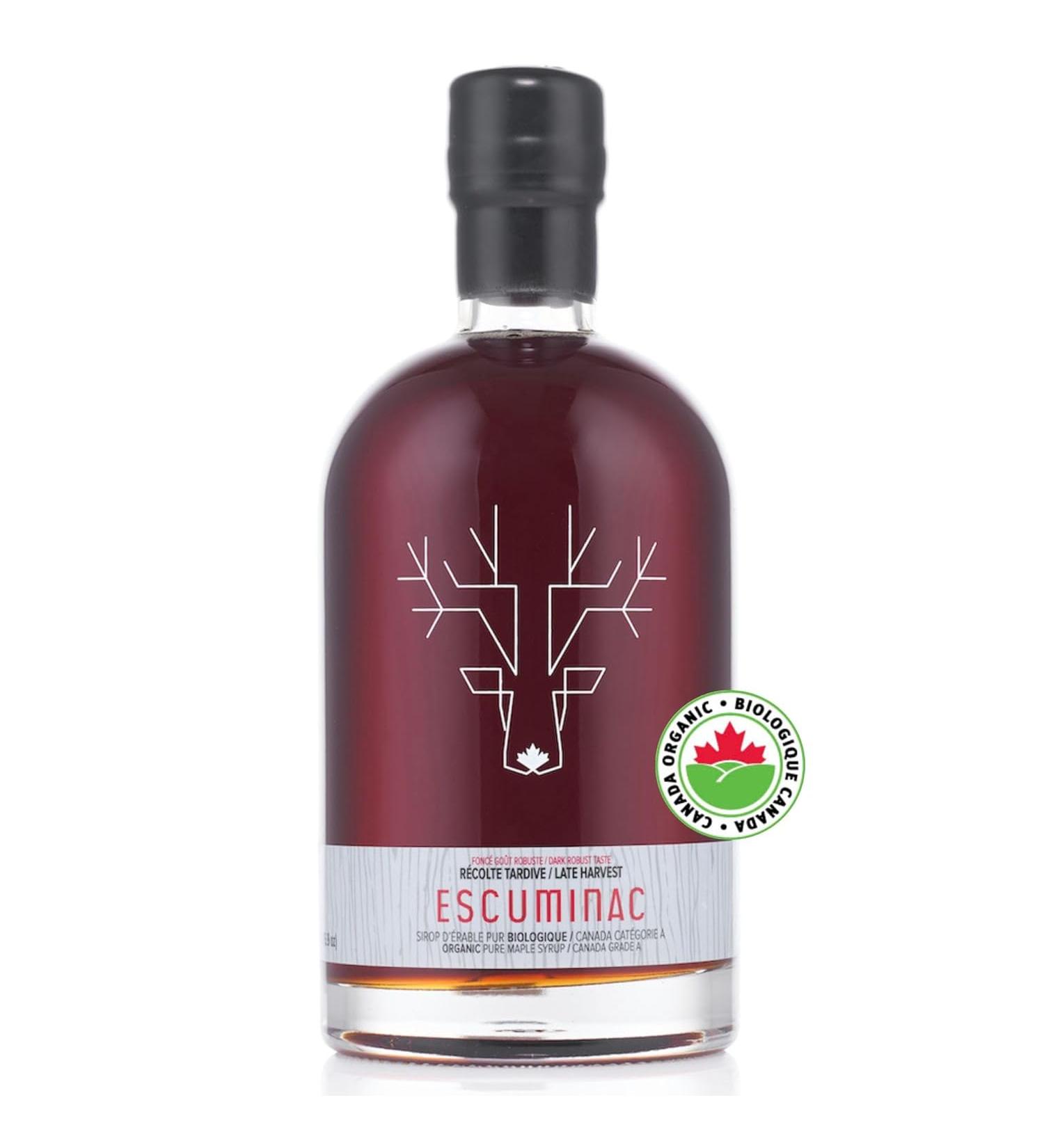 Escuminac Late Harvest, Organic Maple Syrup - Canada Grade A 16.9 fl oz - Dark Robust Taste - Authentic & Pure Canadian Maple Syrup - Great Gift… - Buy Online on GoSupps.com