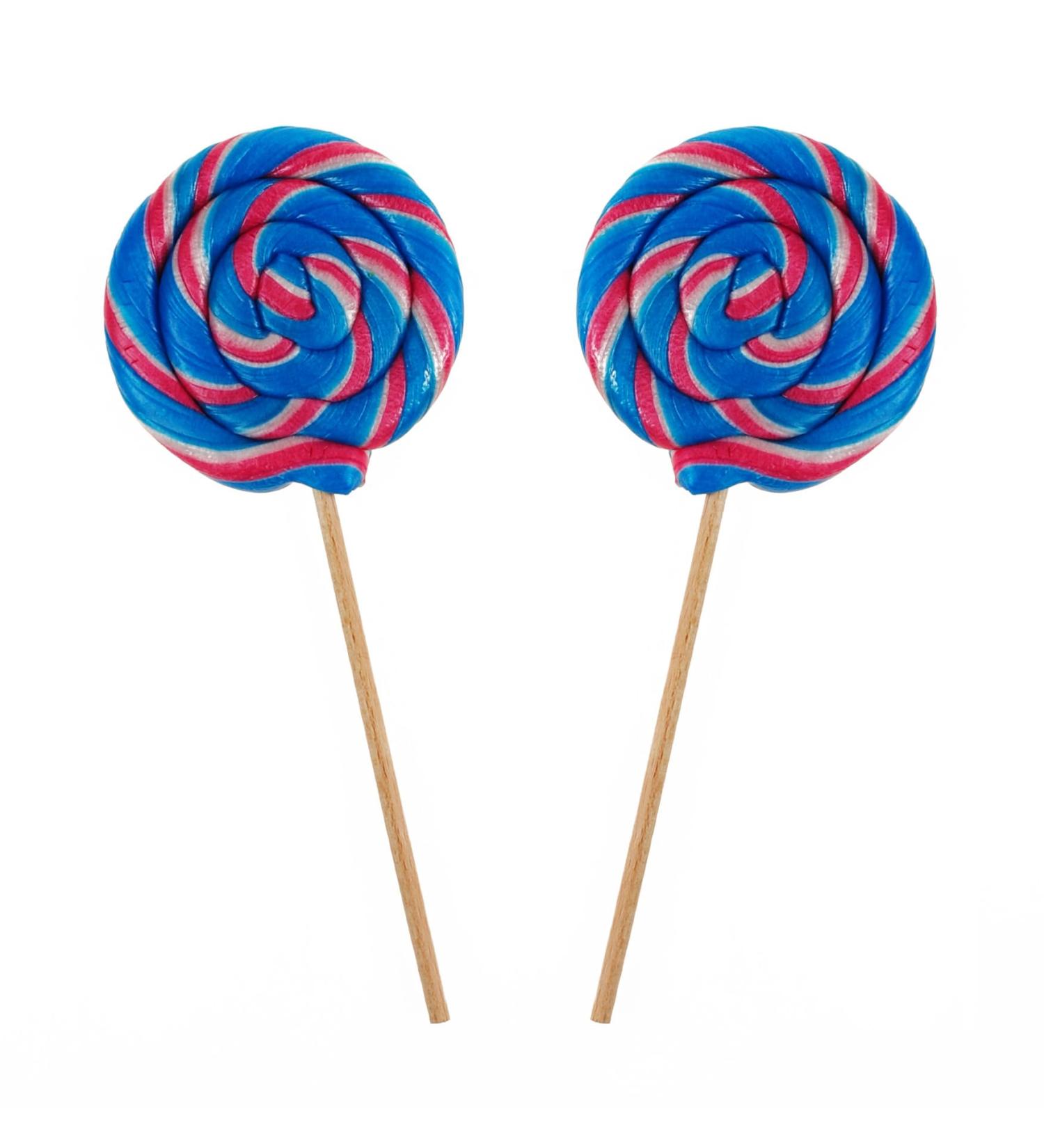 Shop Handmade Round Lollipops - Bubble Gum Flavor - 25g Set of 8 | International Shipping Available - Buy Online on GoSupps.com