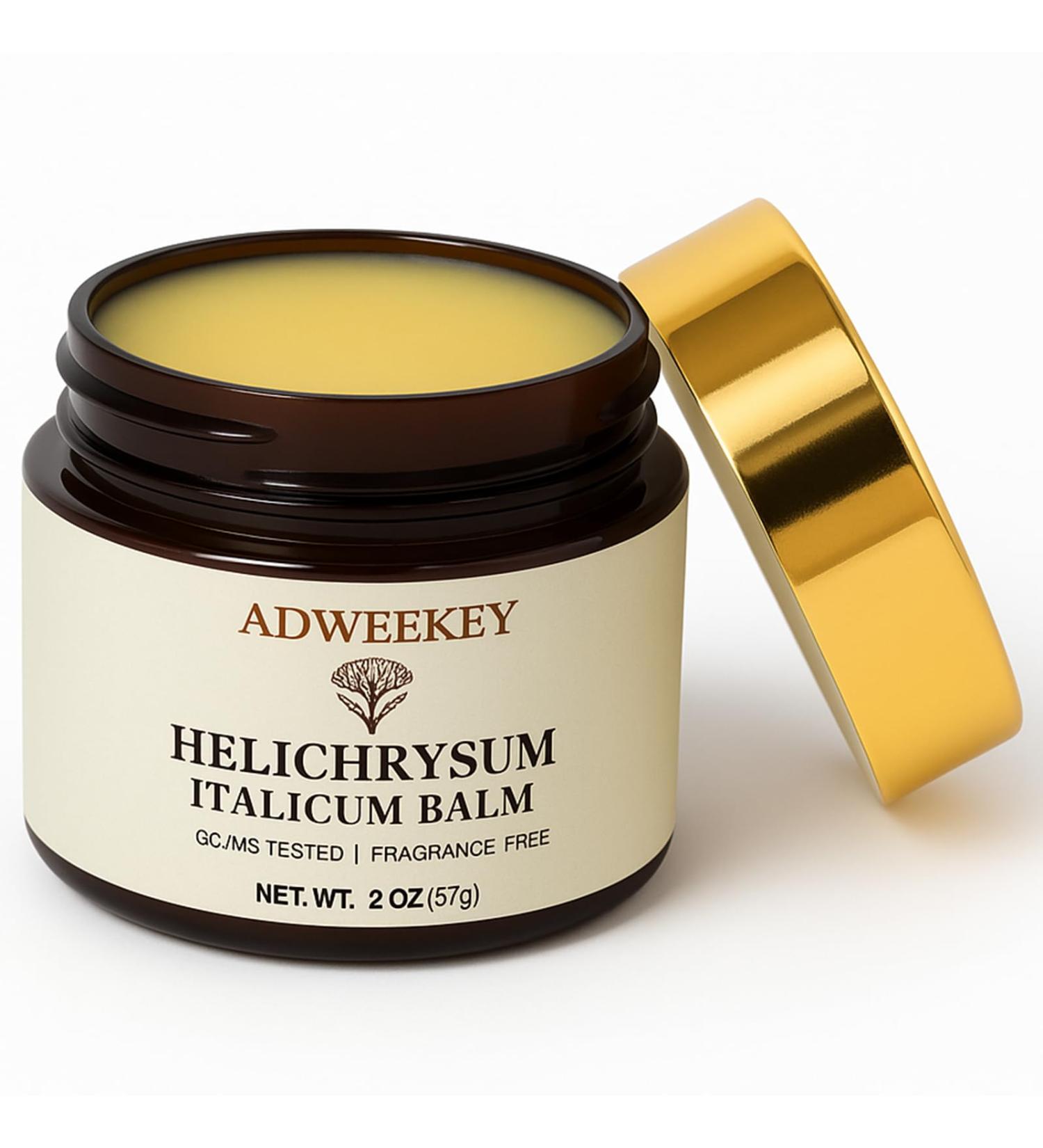 Helichrysum Italicum Balm Helichrysum Cream Natural Skincare Ointment Supports Hydration and Comfort for Sensitive Skin Soothing for Sensitive Skin Nourishing & Moisturizing Care balm 2 oz(57g) - Buy Online on GoSupps.com