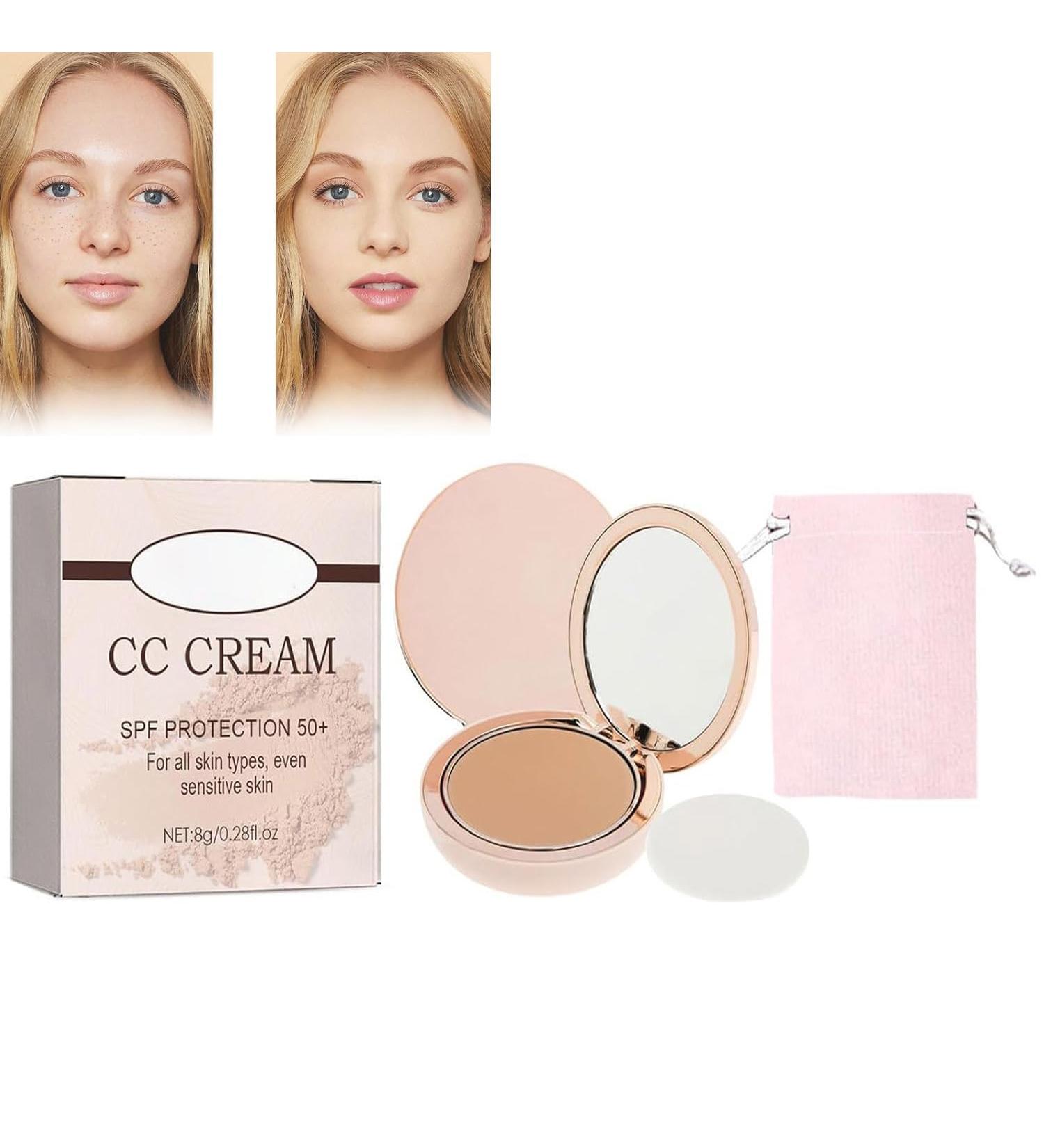 Always Divina Illumina CC Creamy Compact Spf 50+ Always Divina Ilumina CC Cream Compact Foundation Concealer Color Correcting Concealer Foundation with Mirror & Makeup Pocket (01#) - Buy Online on GoSupps.com