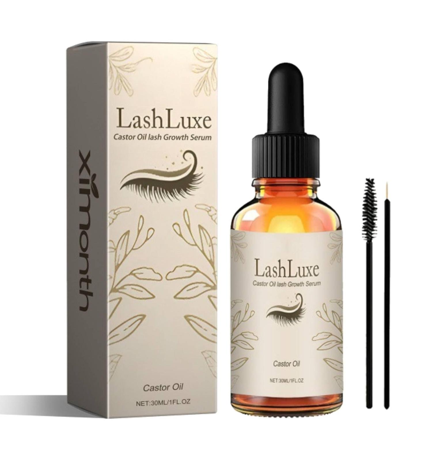 30ml Castor Oil Lash Serum | Rapid Eyelash Enhancer for Thickness Strength & Health | Vegan & Cruelty-Free - Buy Online on GoSupps.com