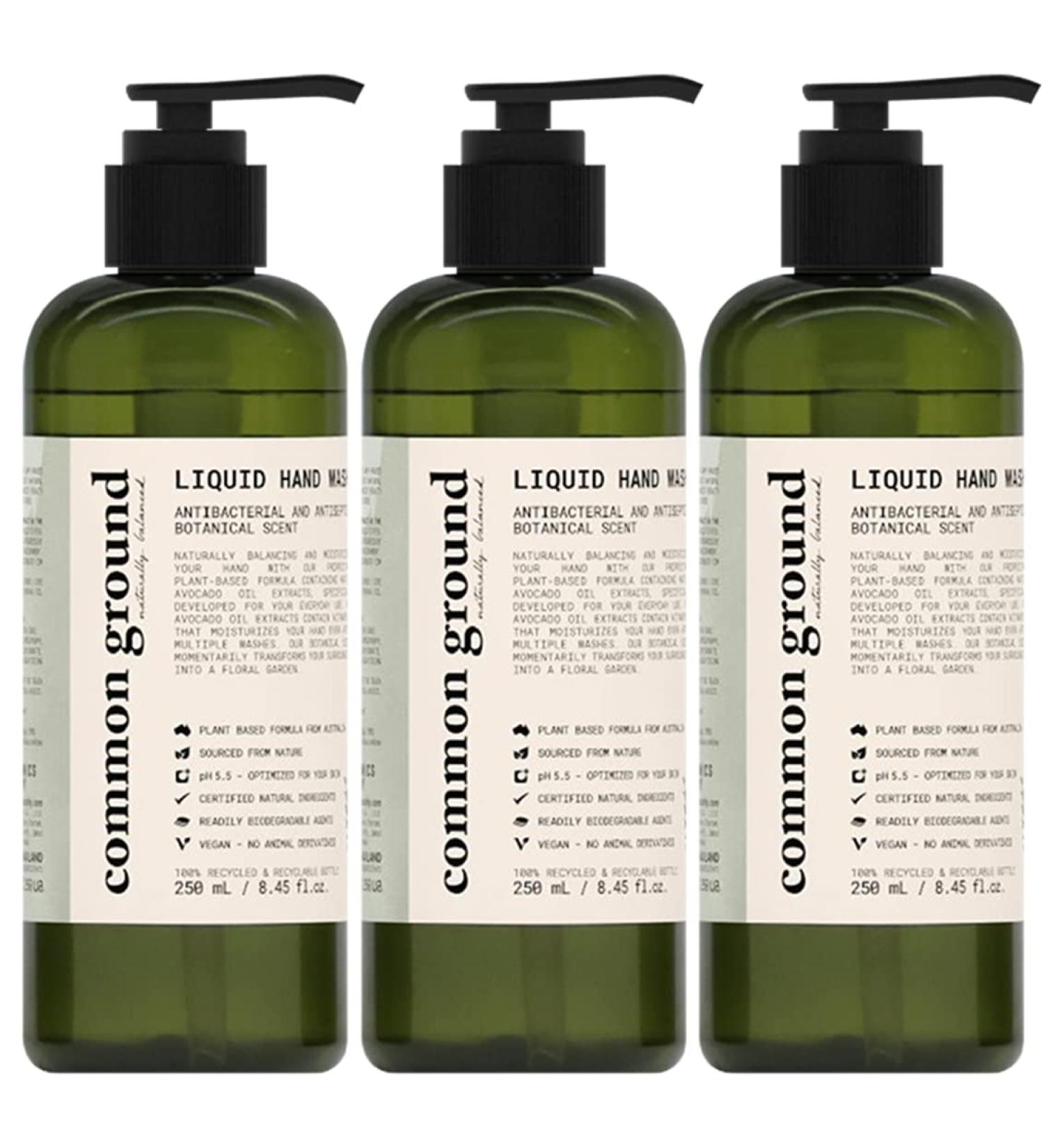Organic Vegan Hand Wash Soap 3-Pack - Paraben & Cruelty Free - Eczema Sensitive Skin - Botanical Scent & Avocado Oil - 8.4 fl oz - Buy Online on GoSupps.com