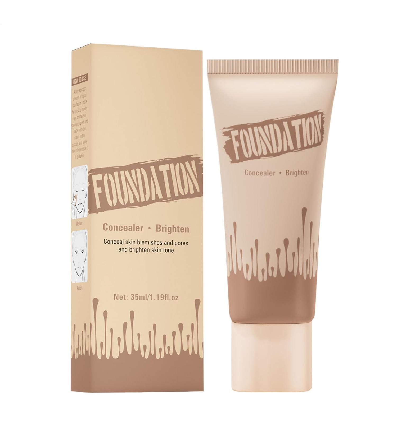 GkgWuxf MakeUp Foundation Light Concealer Makeup with Opaque Finish Sweatproof Moisturizing Waterproof Cosmetics for Oily and Sensitive Skin Daily Use 03 - Buy Online on GoSupps.com