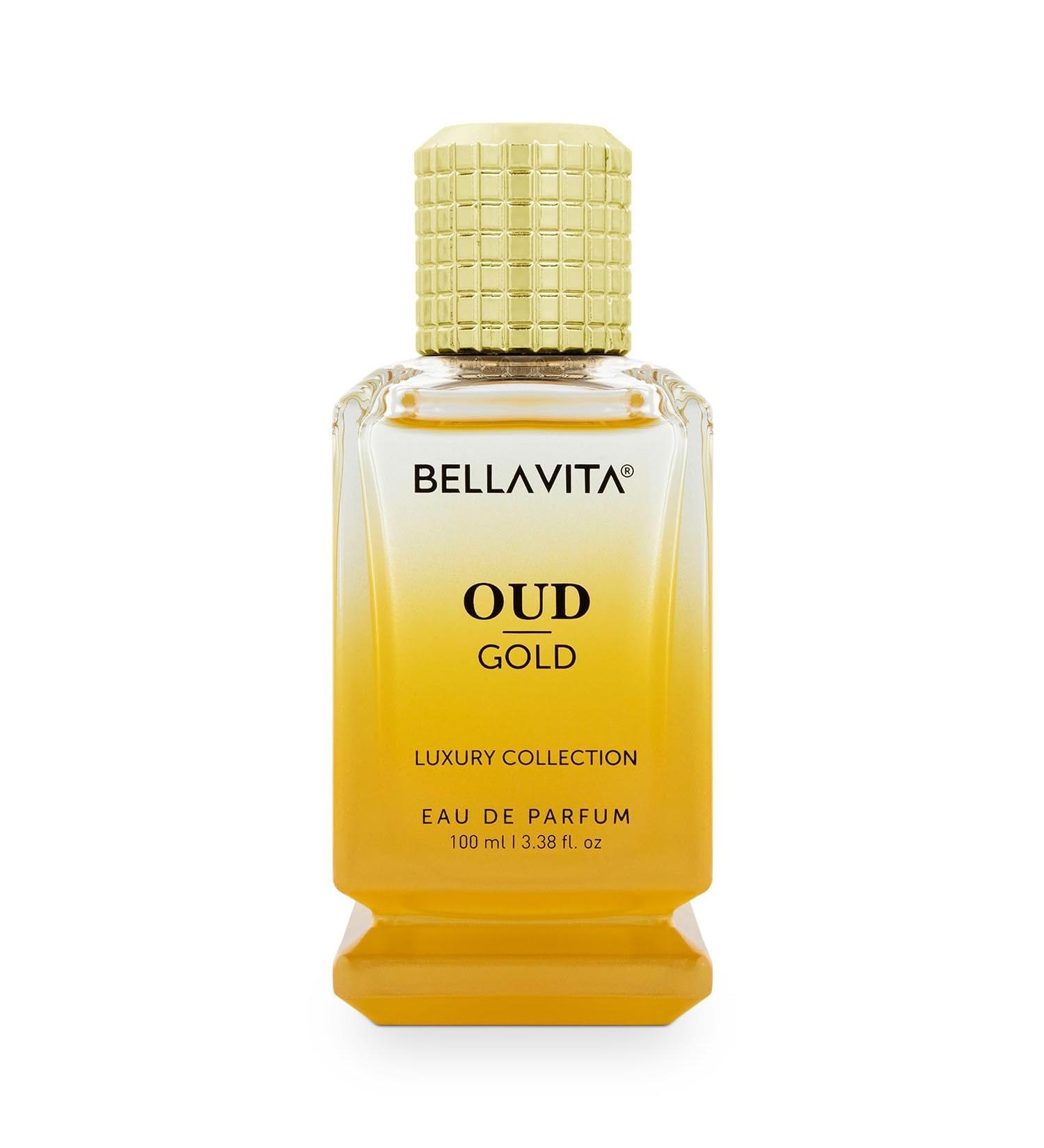 Bell.a Vita Luxury OUD GOLD Eau De Parfum Intense Perfume with Caramel Rose Vanilla Sandalwood|Premium Long Lasting Oriental Fragrance for Men 100ML - Buy Online on GoSupps.com