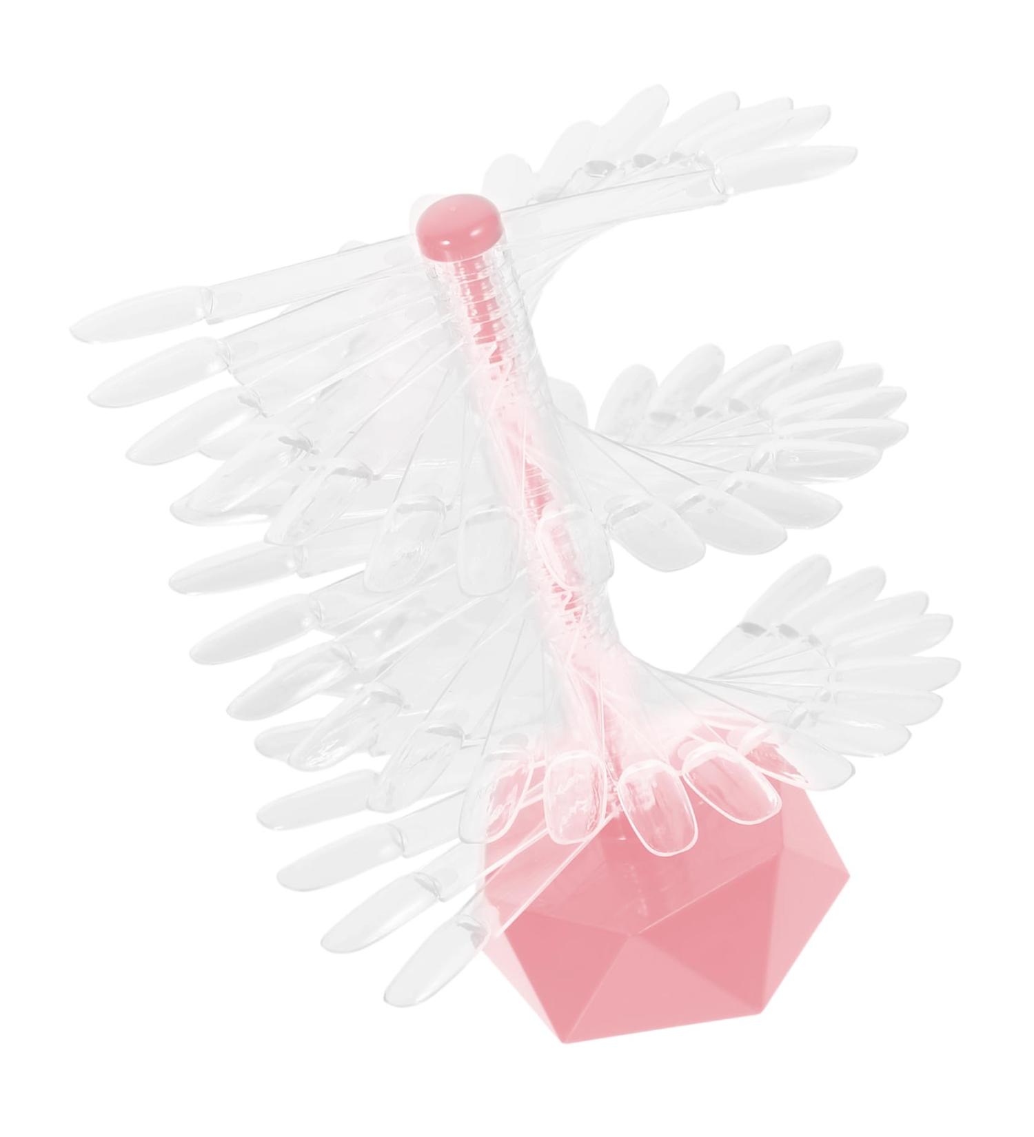 minkissy Spiral Nail Color Display Stand Nail Display Stand Holder Spiral Nail Practice Holder Nail Sample Sticks Nail Practice Stand Nail Tips Display Stand Decorate Acrylic Modeling 6.2x6.2cm Pink - Buy Online on GoSupps.com