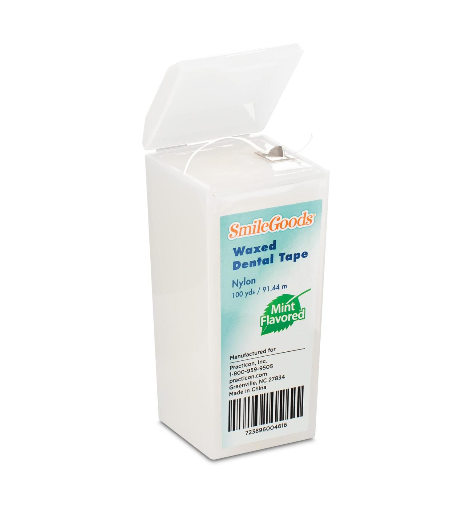 SmileGoods Waxed Dental Tape - 100 Yards Mint Flavored | International Shipping Available - Buy Online on GoSupps.com
