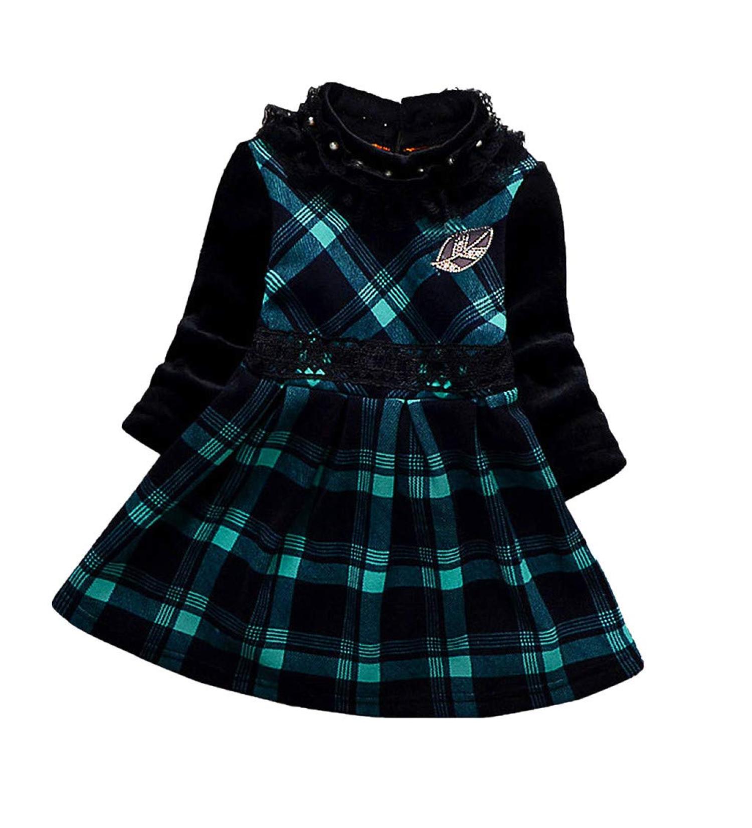 AMhomely Girl Baby Cashmere Dress 7-9 Years Green | Promotion Sale - Warm & Stylish - Buy Online on GoSupps.com
