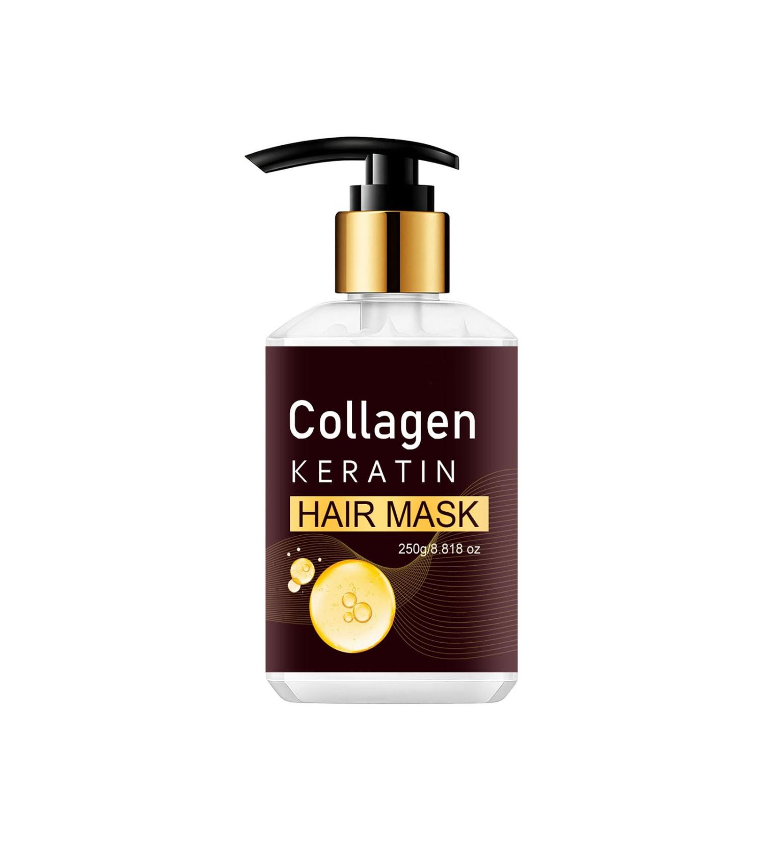Masque capillaire au collag ne et la k ratine traitement capillaire la k ratine r parateur en profondeur pour cheveux secs et ab m s masque capillaire hydratant am liore la douceur et la - Buy Online on GoSupps.com