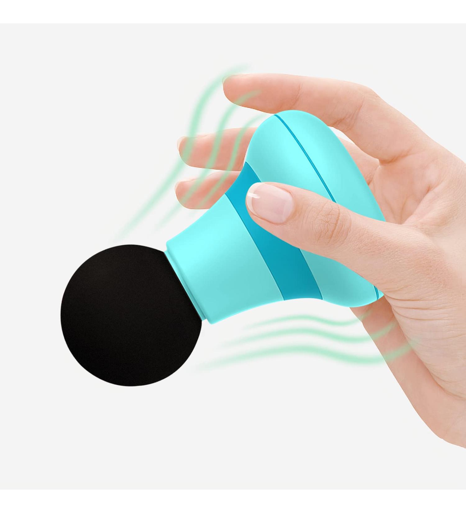 2.0in*4.5in Handheld Massager Wand | 6 Vibration Modes | Mini Electric Massager for Neck, Shoulder, Back | Men & Women | Blue - Buy Online on GoSupps.com