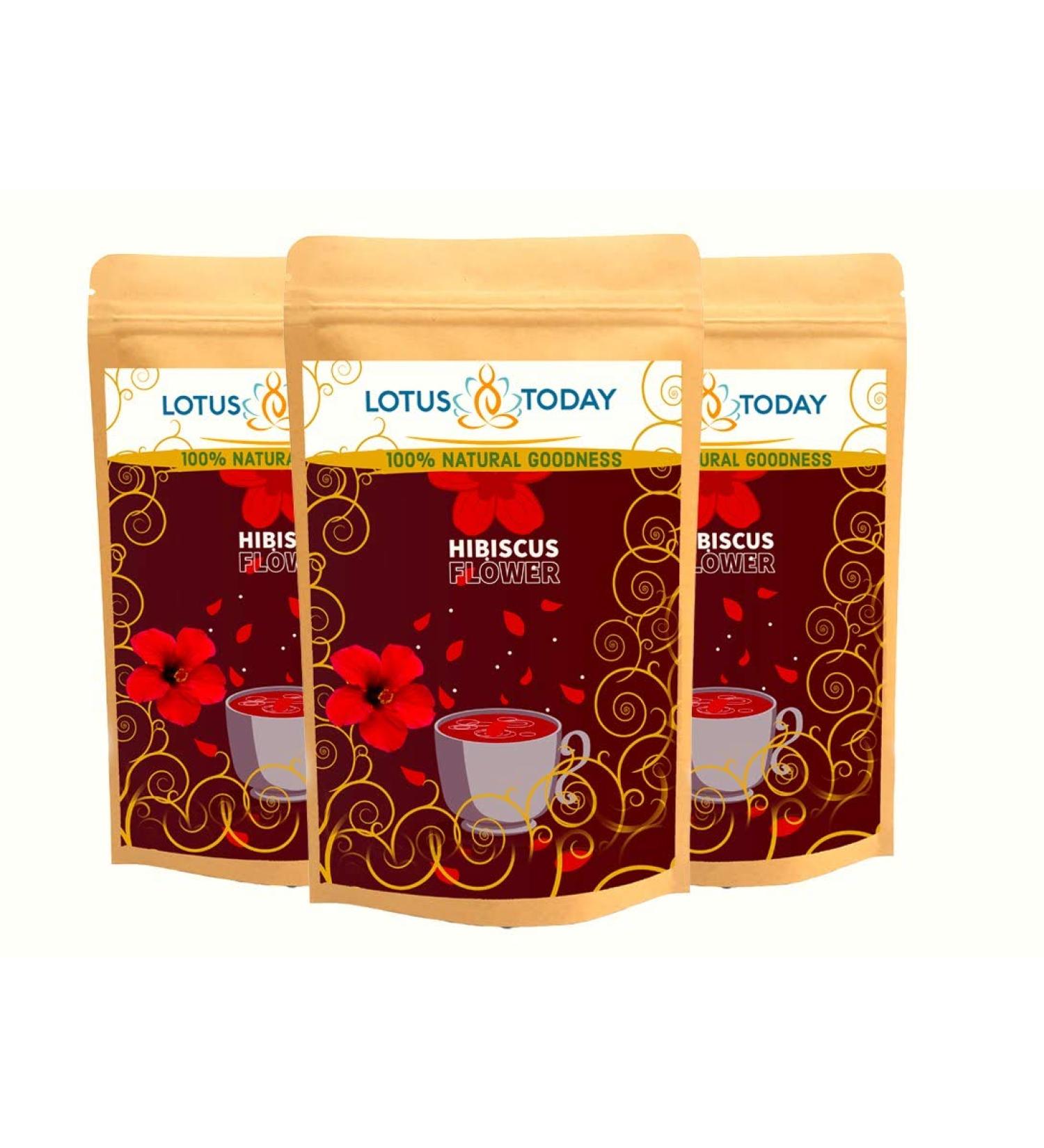 lotustoday Lotustoday Herbs Detoxifying Tea 21 Pack of 3 63 Herbal Tea Blends (Hibiscus 63 Tea Bags - 3 Pack)