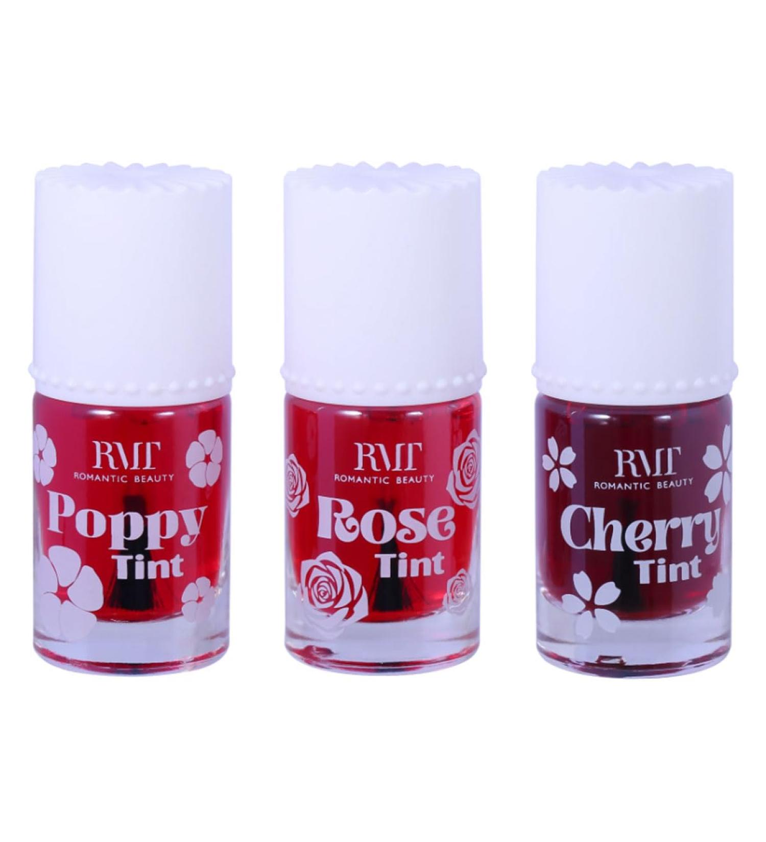 Sexy Tint Liquid Tint for Lips & Cheeks - 3 Full Set Lip Stain Gloss with Zipper Bag (0.31oz/8.7g - Buy Online on GoSupps.com