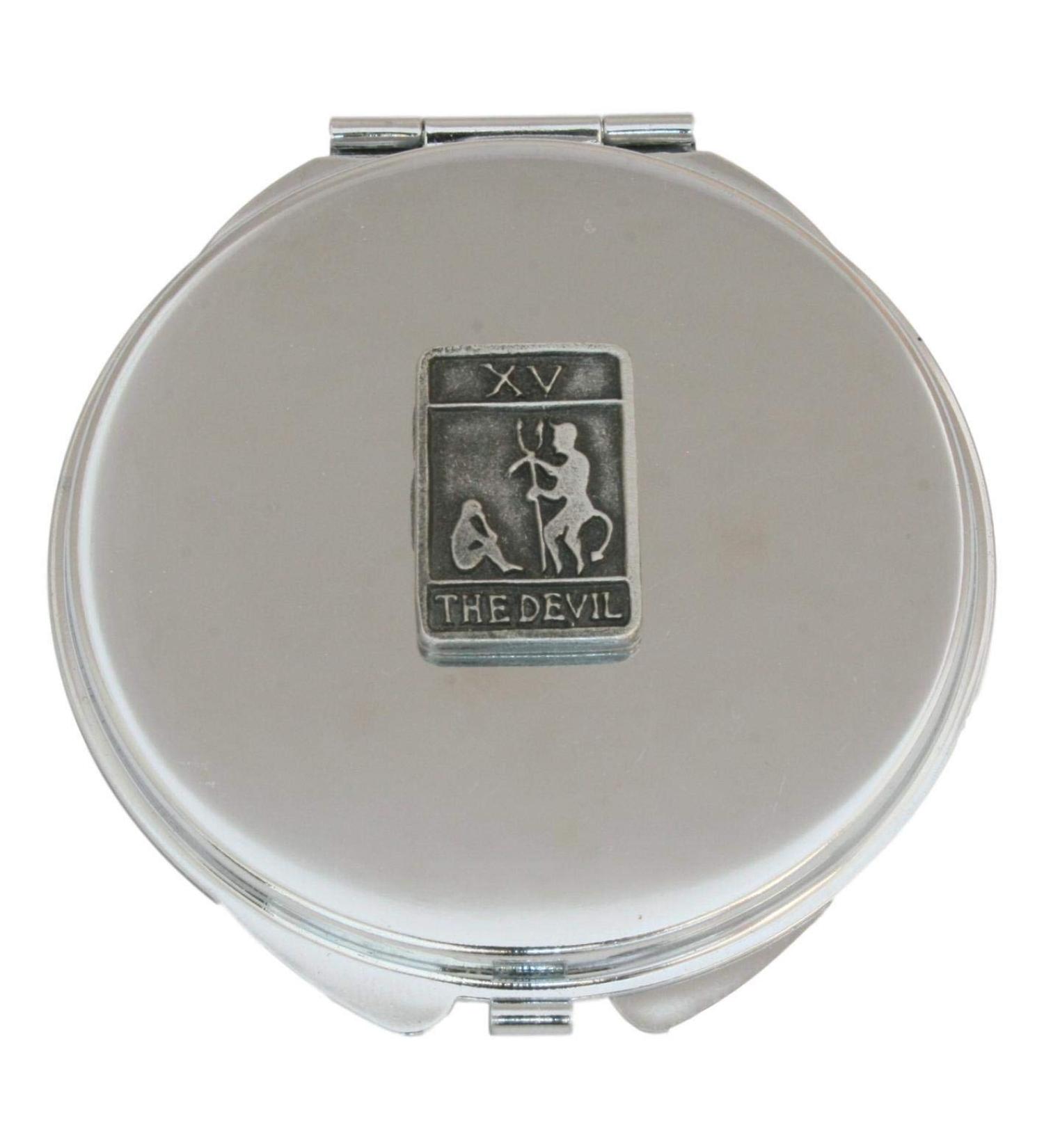 The Devil Tarot Card Compact Mirror Handbag Gift With Free Engraving 506 - Buy Online on GoSupps.com