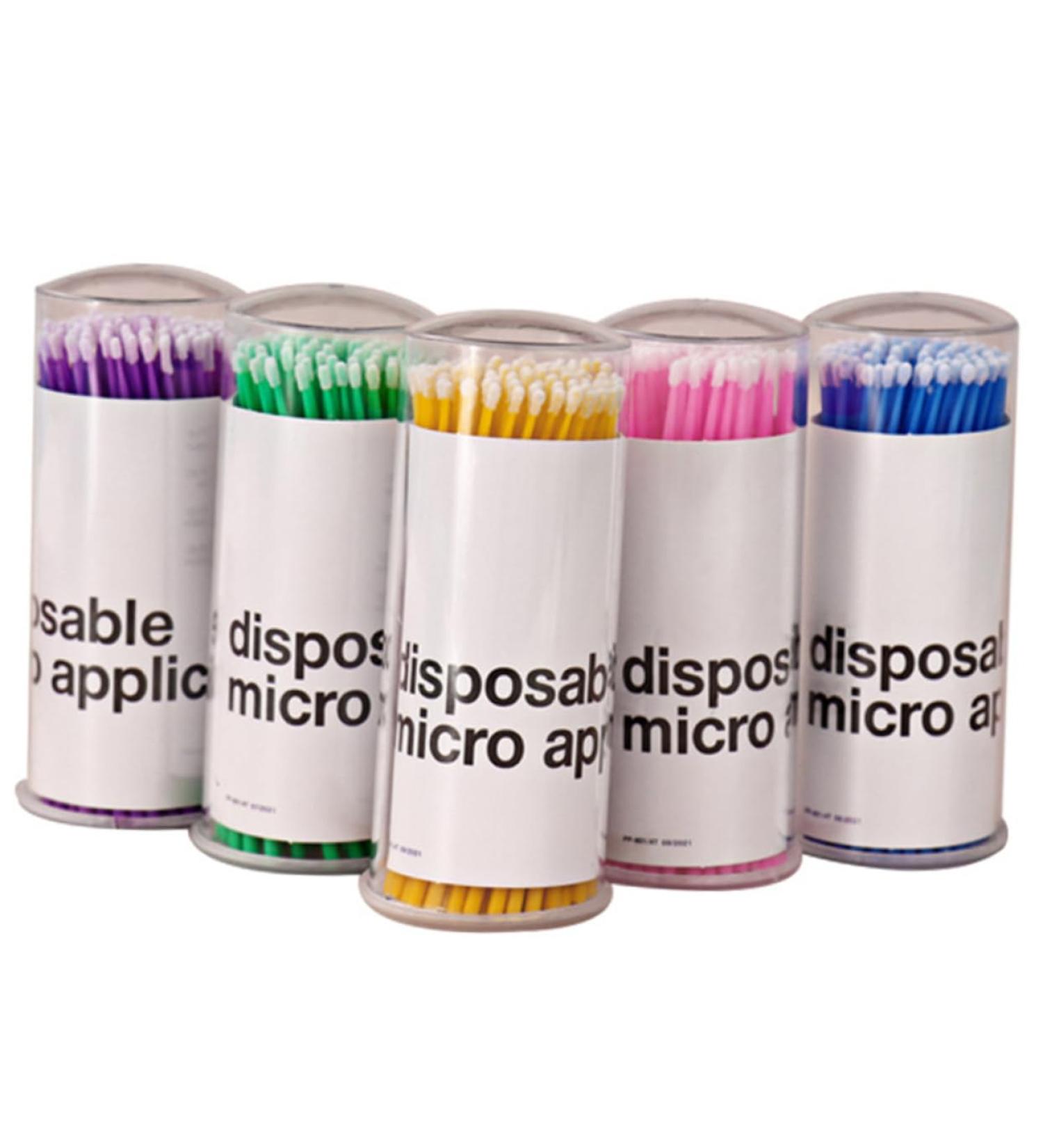 DOITOOL 5 Cotton Swab Microbrushes - Eyelash Extensions Cleaning Brushes & Microswabs | Quality PVC Makeup Tools for Perfect Eyelash Care - Buy Online on GoSupps.com