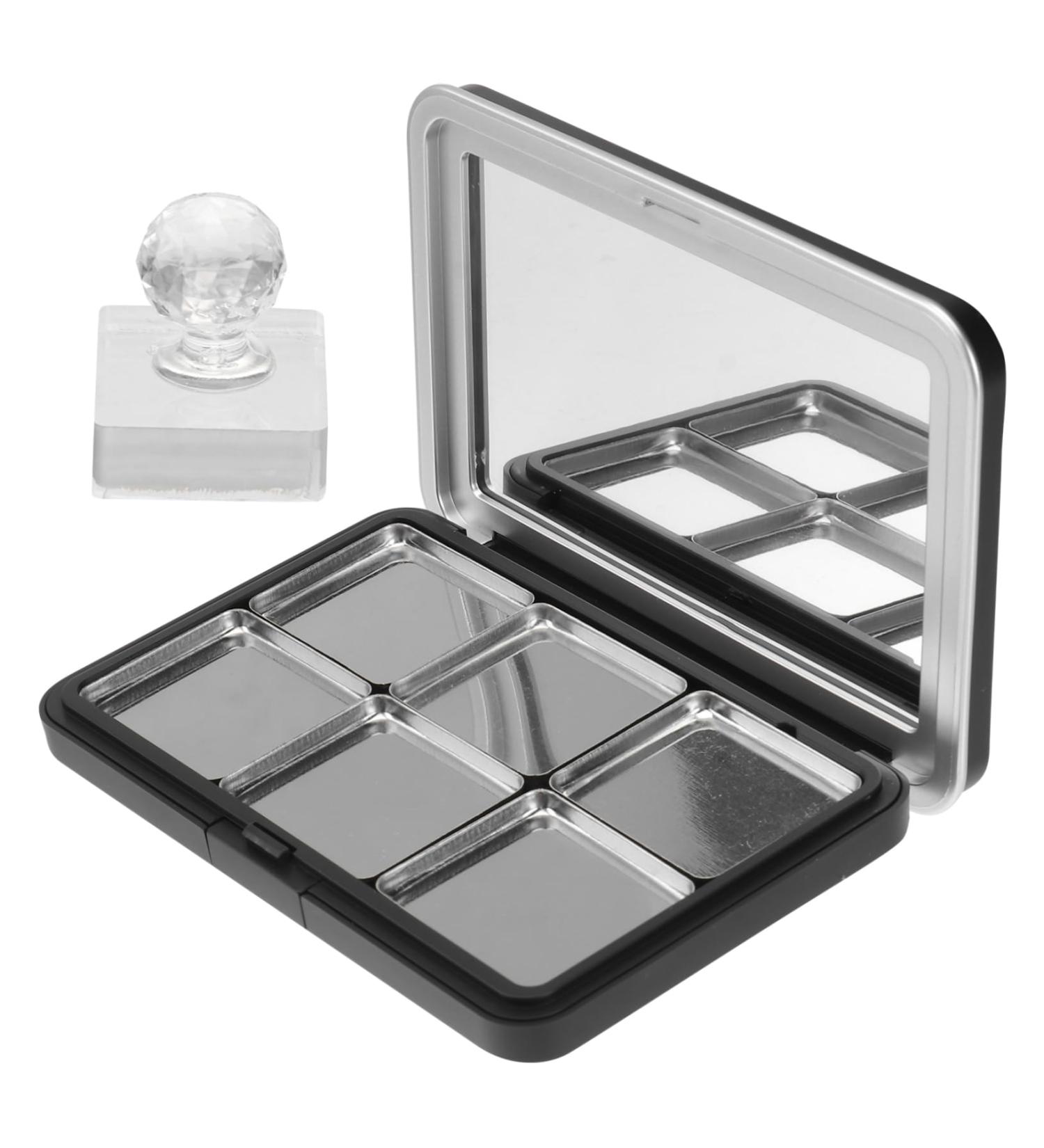 FOYTOKI 1 Set Eye Shadow Box DIY Blusher Container Fillable Eyeshadow Container Refillable Blusher Container Travel Eyeshadow Container Refillable Lipstick Container Makeup Supplies - Buy Online on GoSupps.com