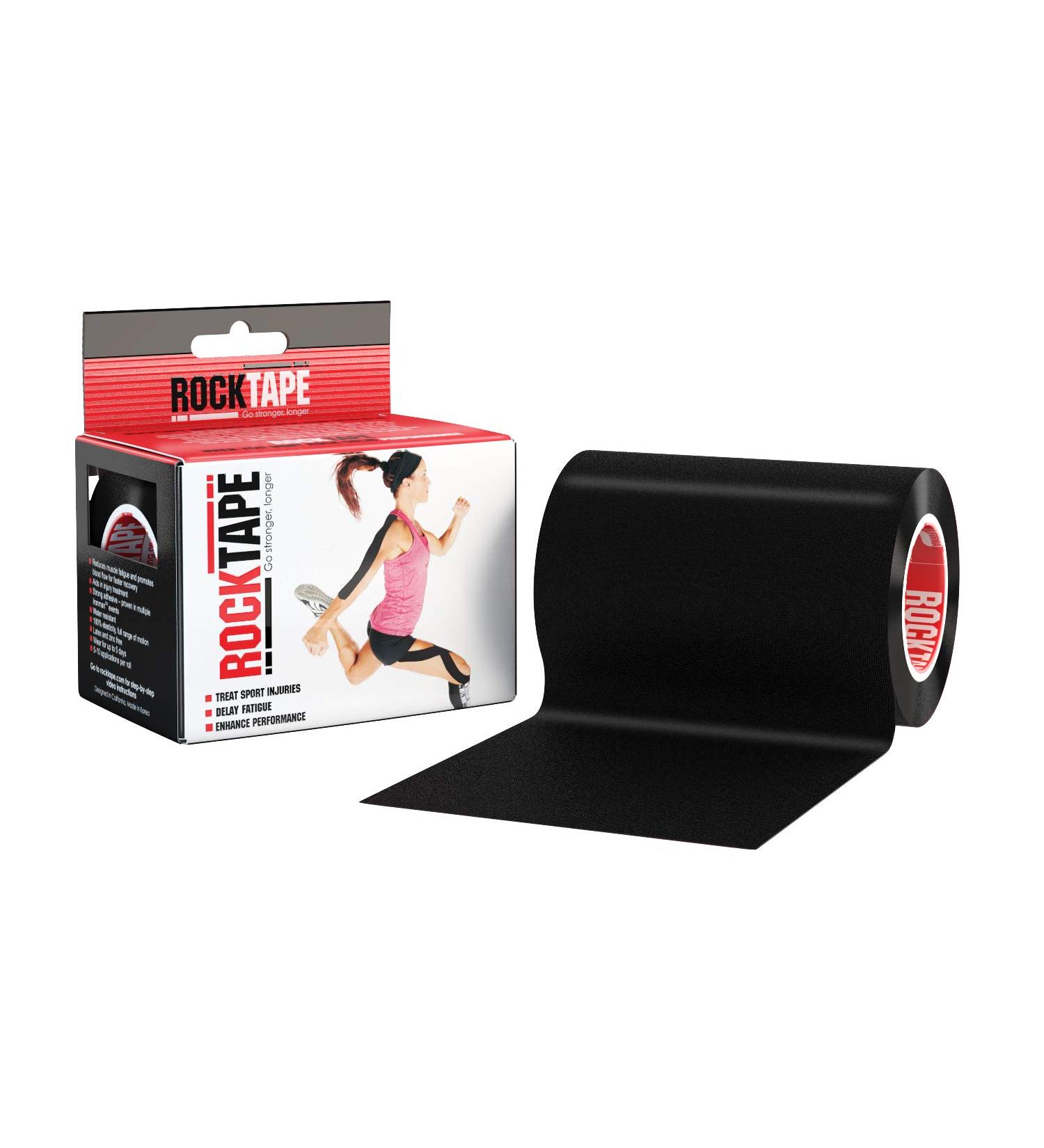 16.4-Ft Continuous Roll H2o Black Kinesiology Tape - Highly Water-Resistant - Buy Online on GoSupps.com