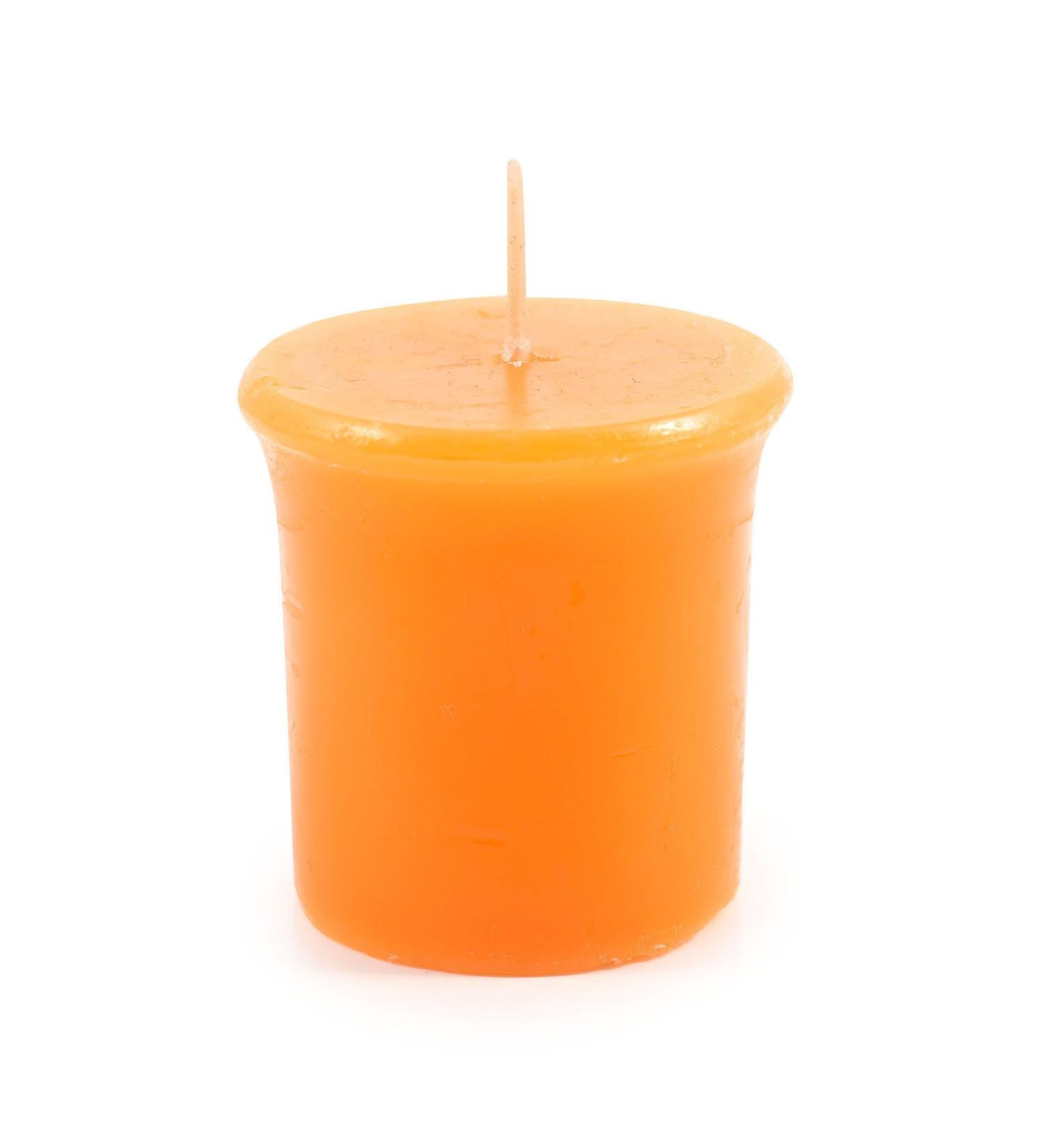 pajoma scented votive candle 55 g orange | marble votive candle burning time approx. 17 hours - height 5 cm 4 cm | premium quality orange 1
