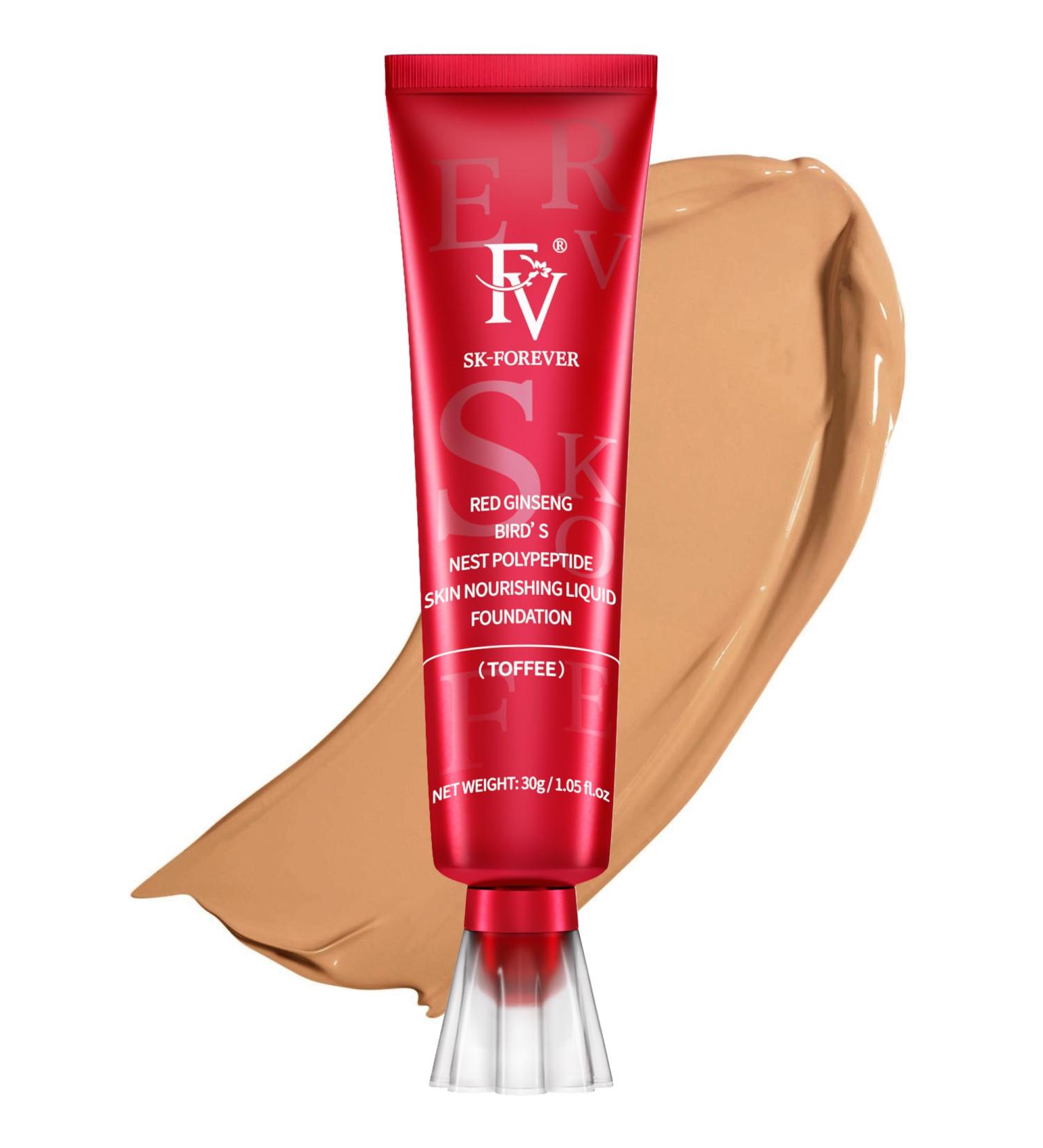 FV Full Coverage Foundation liquid foundation with concealer longlasting moisturizing concealer for dry skin normal skin makeup vegan formula color nourishing beige Toffee 30g - Buy Online on GoSupps.com