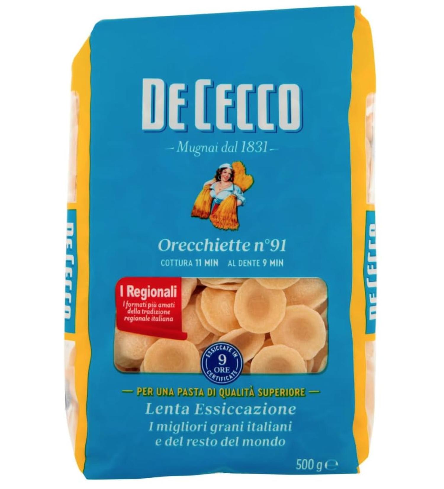 De Cecco Orecchiette n.91 (500g) - Pack of 3 - Buy Online on GoSupps.com