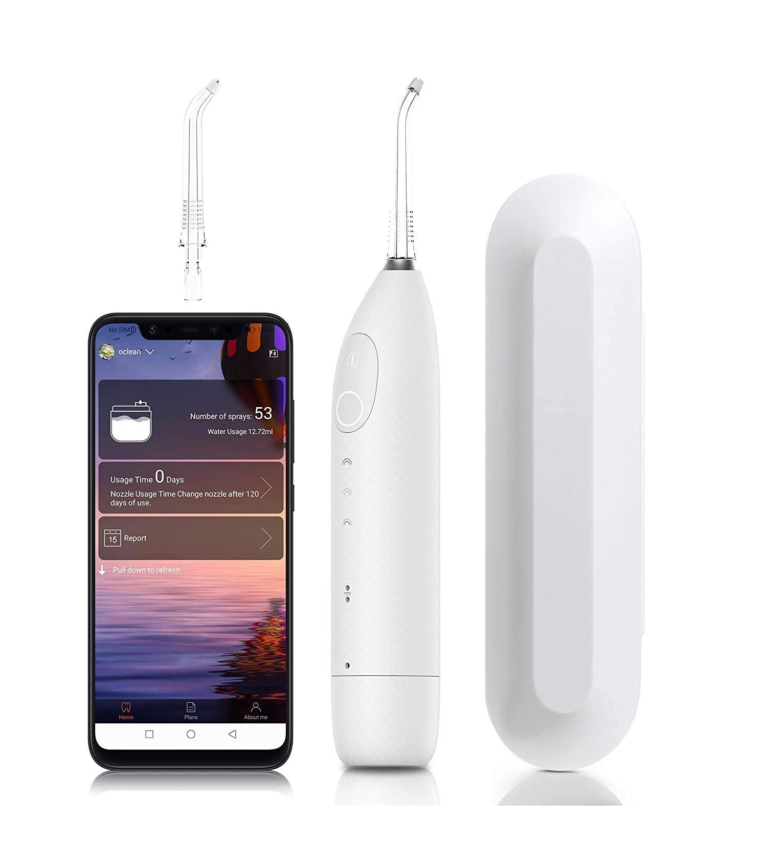 OCLEAN W1 Air Flosser - Rechargeable Portable Oral Shower with 3 Modes | Professional Teeth Cleaning for On-the-Go Care - White - Buy Online on GoSupps.com