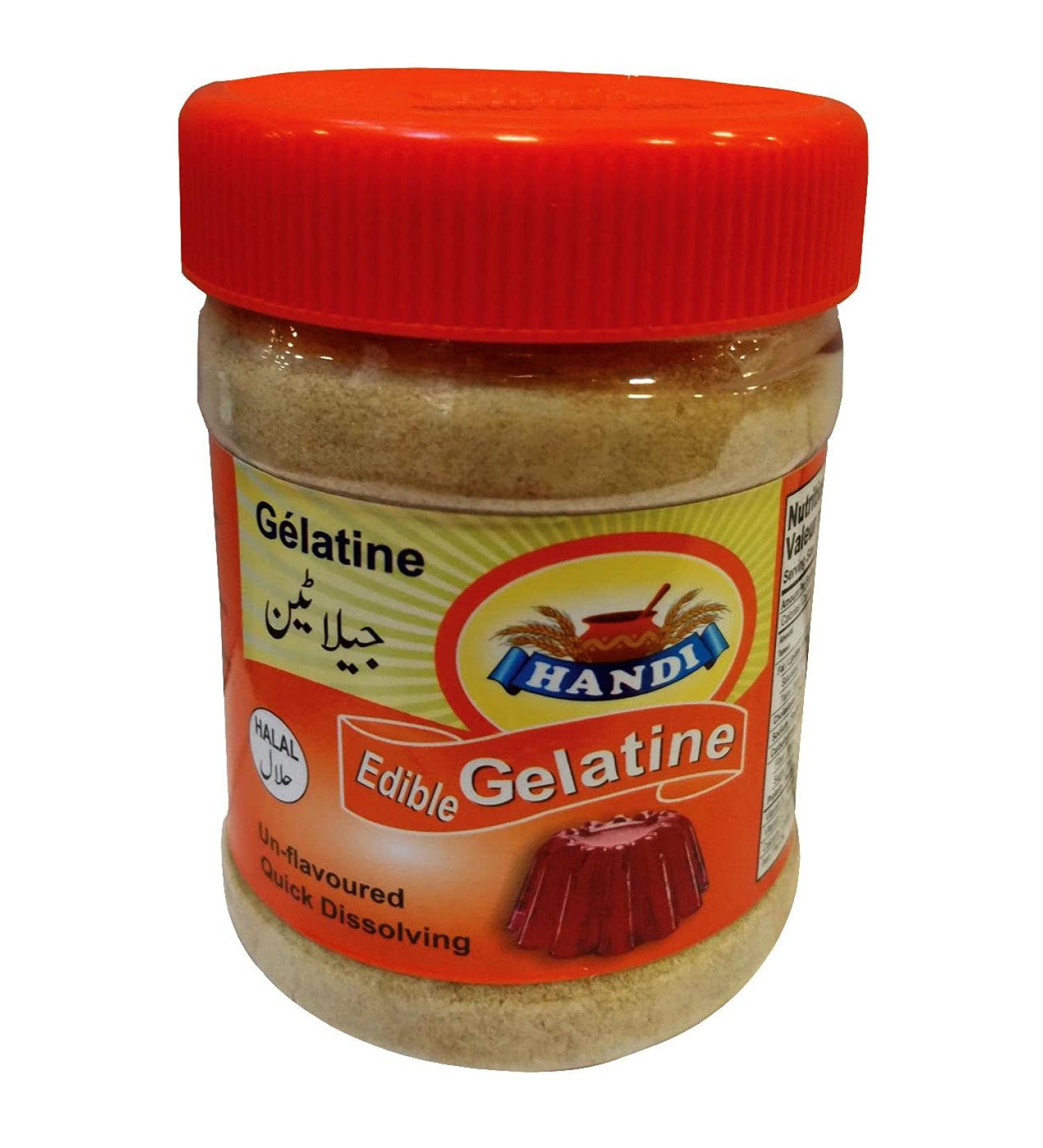 Halal Gelatin Powder Unflavored For Baking 200 Gram (7 Ounce) Sourced From Pasture Raised Cows Collagen Cooking Powder Best For Gummies Soups Candies Smoothies Cakes Jelly. - Buy Online on GoSupps.com
