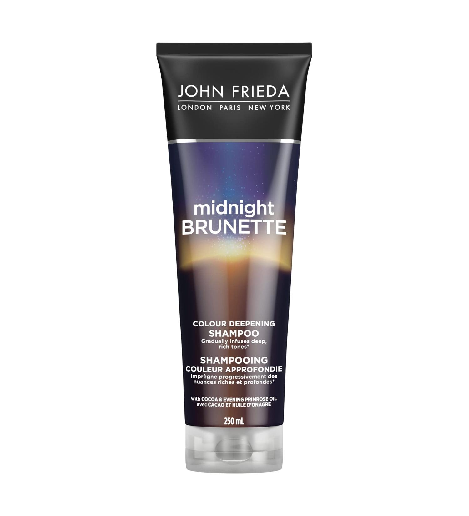 John Frieda Midnight Brunette Colour Deepening Shampoo for Soft Rich Hair (250 mL) - Buy Online on GoSupps.com