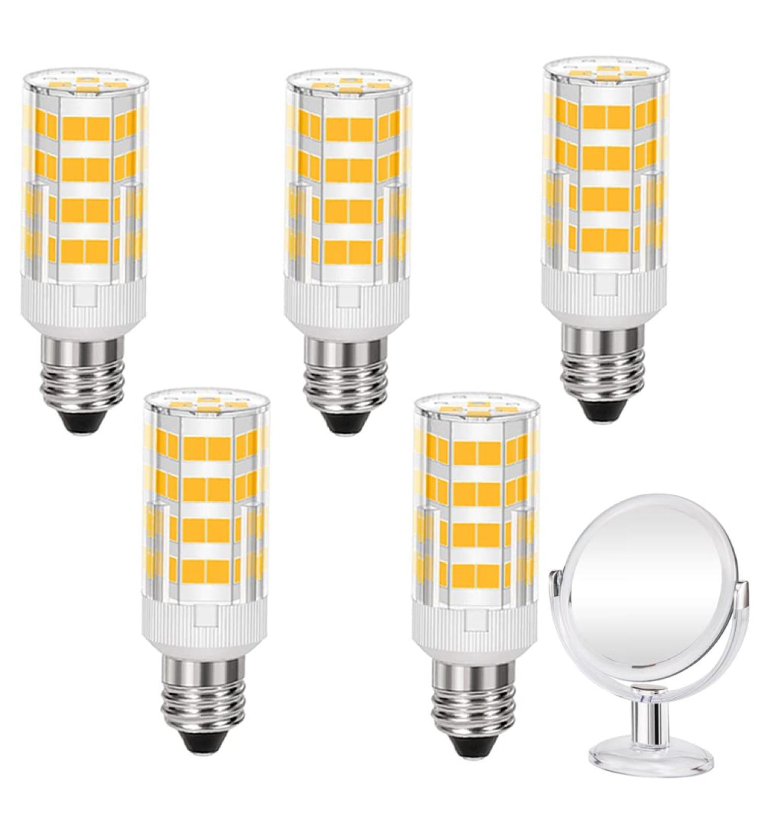 5Pack LED Makeup Mirror Bulb Replacement 20W RP34B Light Bulb - Warm White 3000k - Buy Online on GoSupps.com