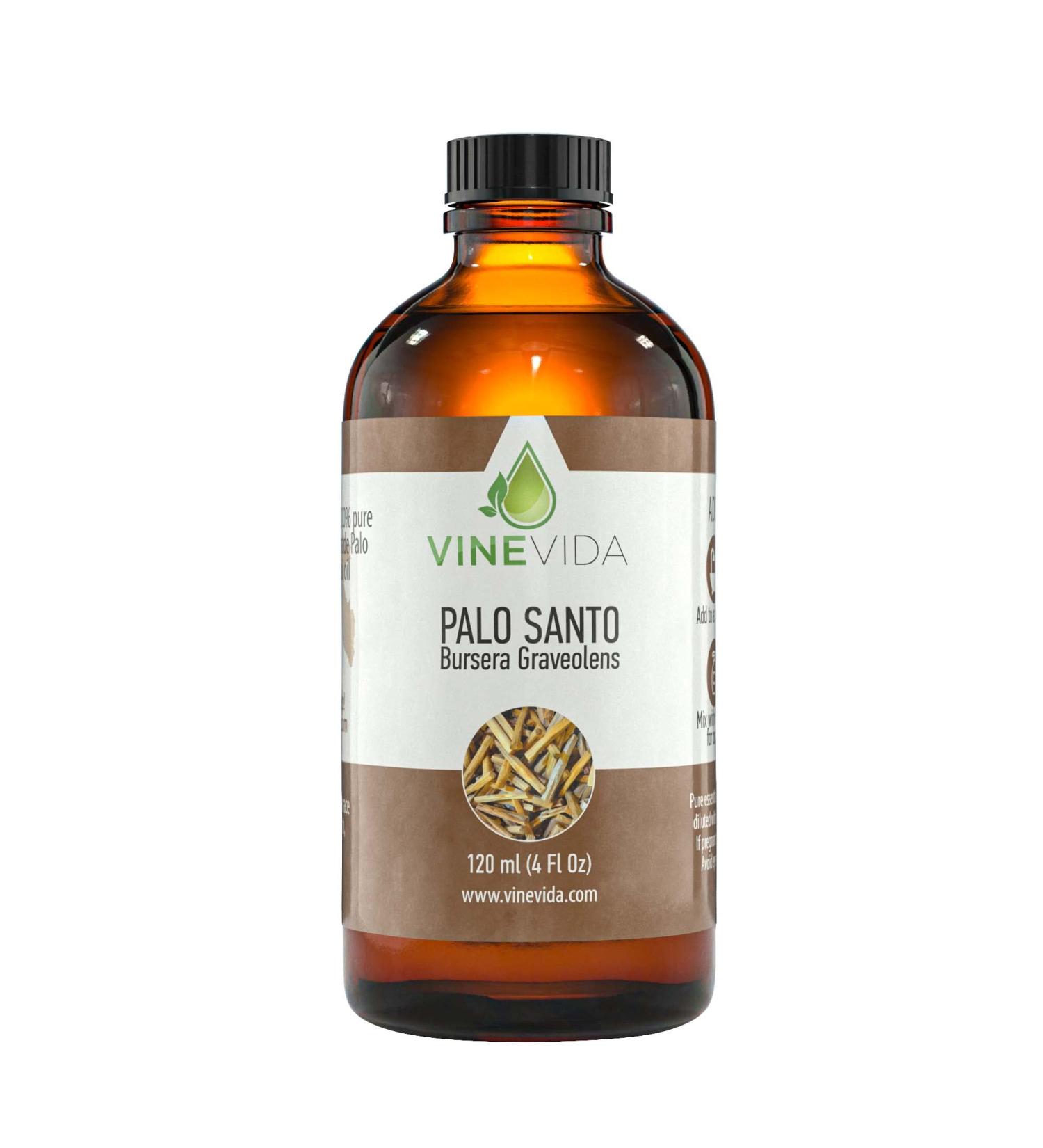 VINEVIDA Palo Santo Essential Oil 4 oz - Undiluted Skin-Safe Perfect for DIY Candles & Soap Making - Premium Bulk Essential Oil - Buy Online on GoSupps.com