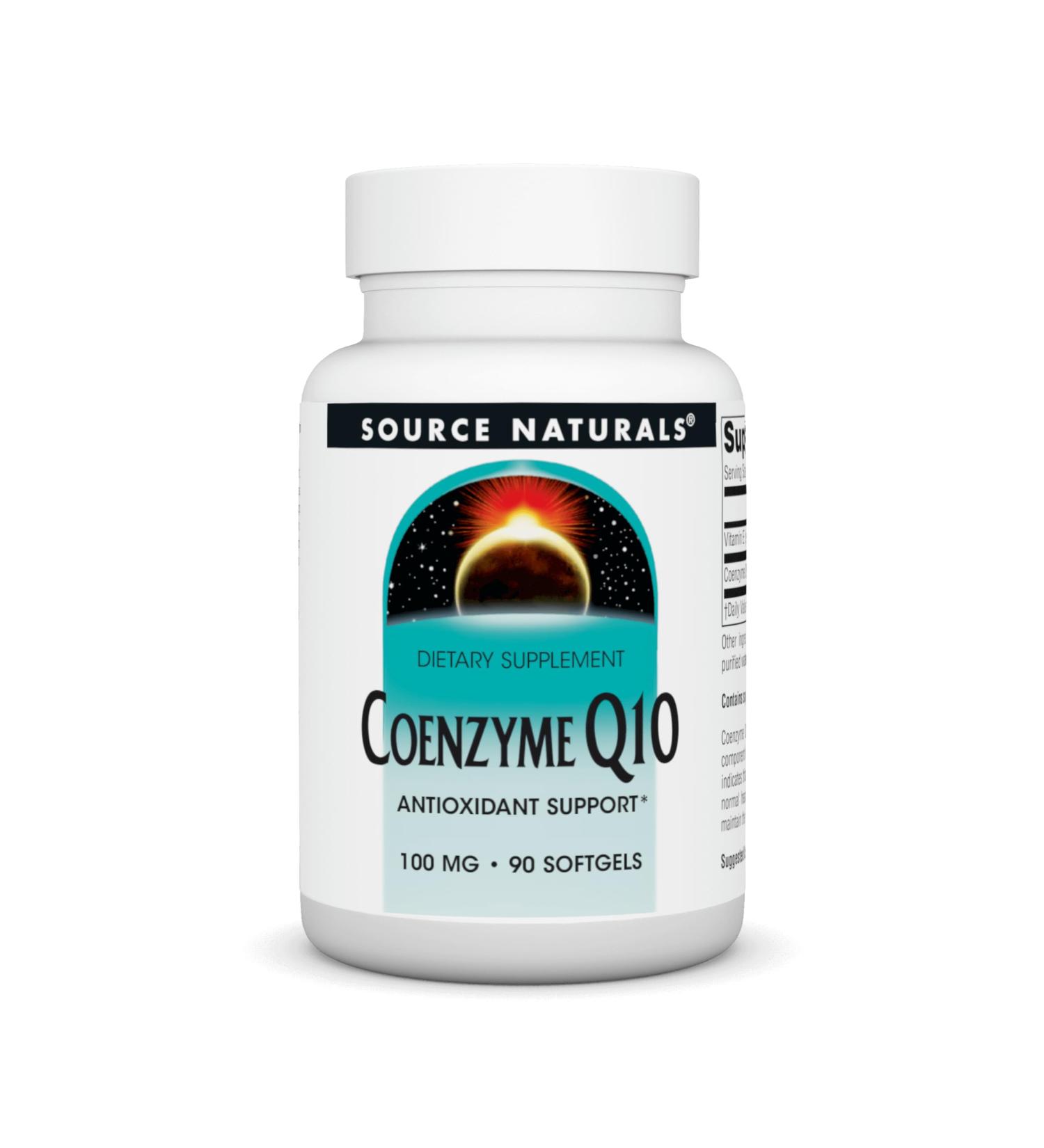 Buy Source Naturals Coenzyme Q10 100 mg - Antioxidant Support for Heart Brain & Immunity - 90 Softgels - Fast International Shipping - Buy Online on GoSupps.com