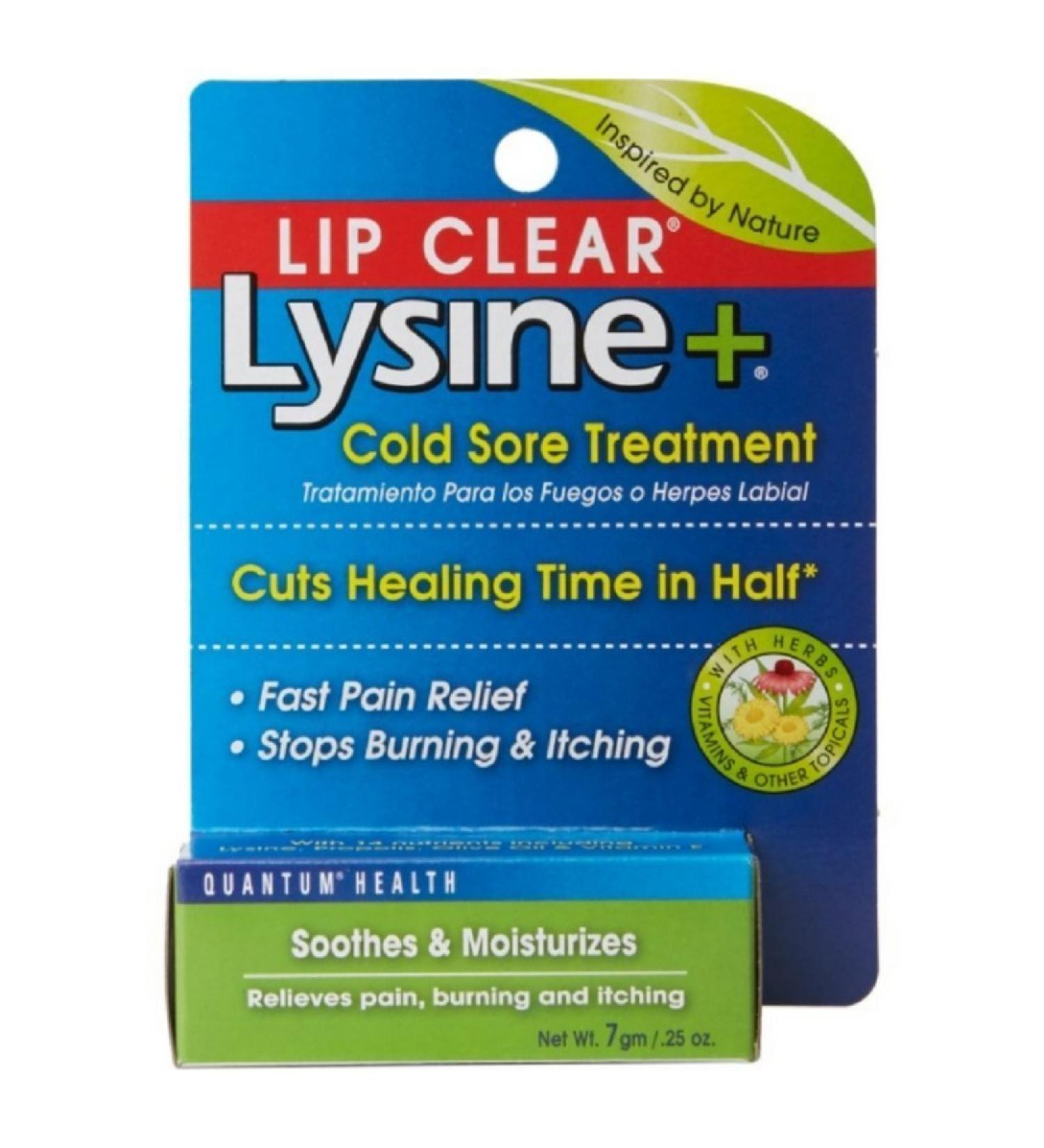 Quantum Health Lip Clear Lysine+ Cold Sore Treatment 0.25 oz