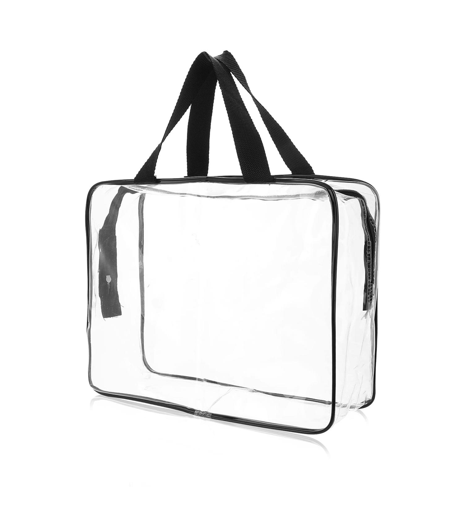Sibba Clear Tote Bag | Large Transparent Makeup Storage Bag | Waterproof Cosmetic Organizer Handbag | Travel Accessory | Clear Fashion - Buy Online on GoSupps.com