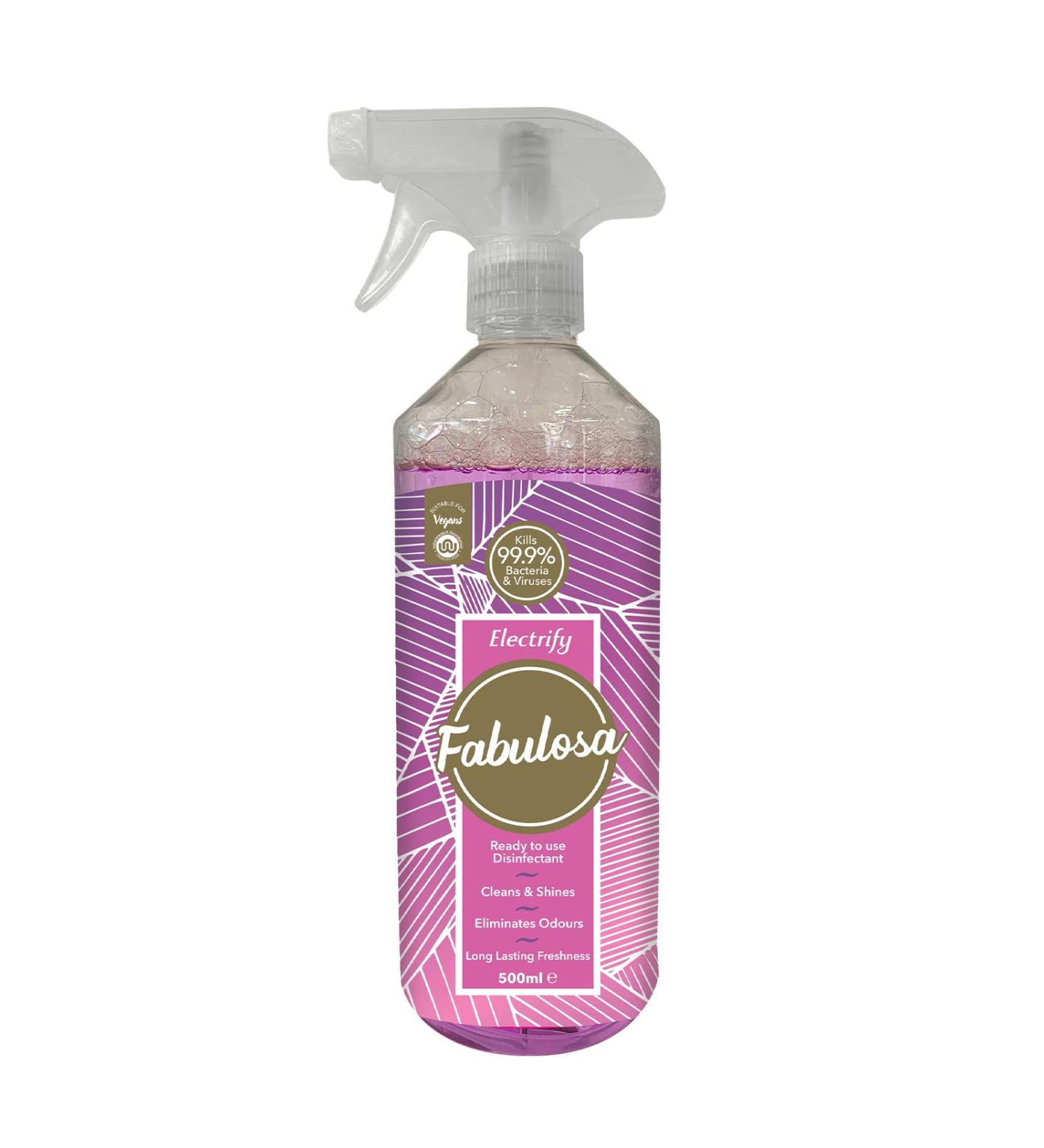 Fabulosa Electrify Anti Spray Pink 500ml - Powerful Odor Eliminator - Buy Online on GoSupps.com
