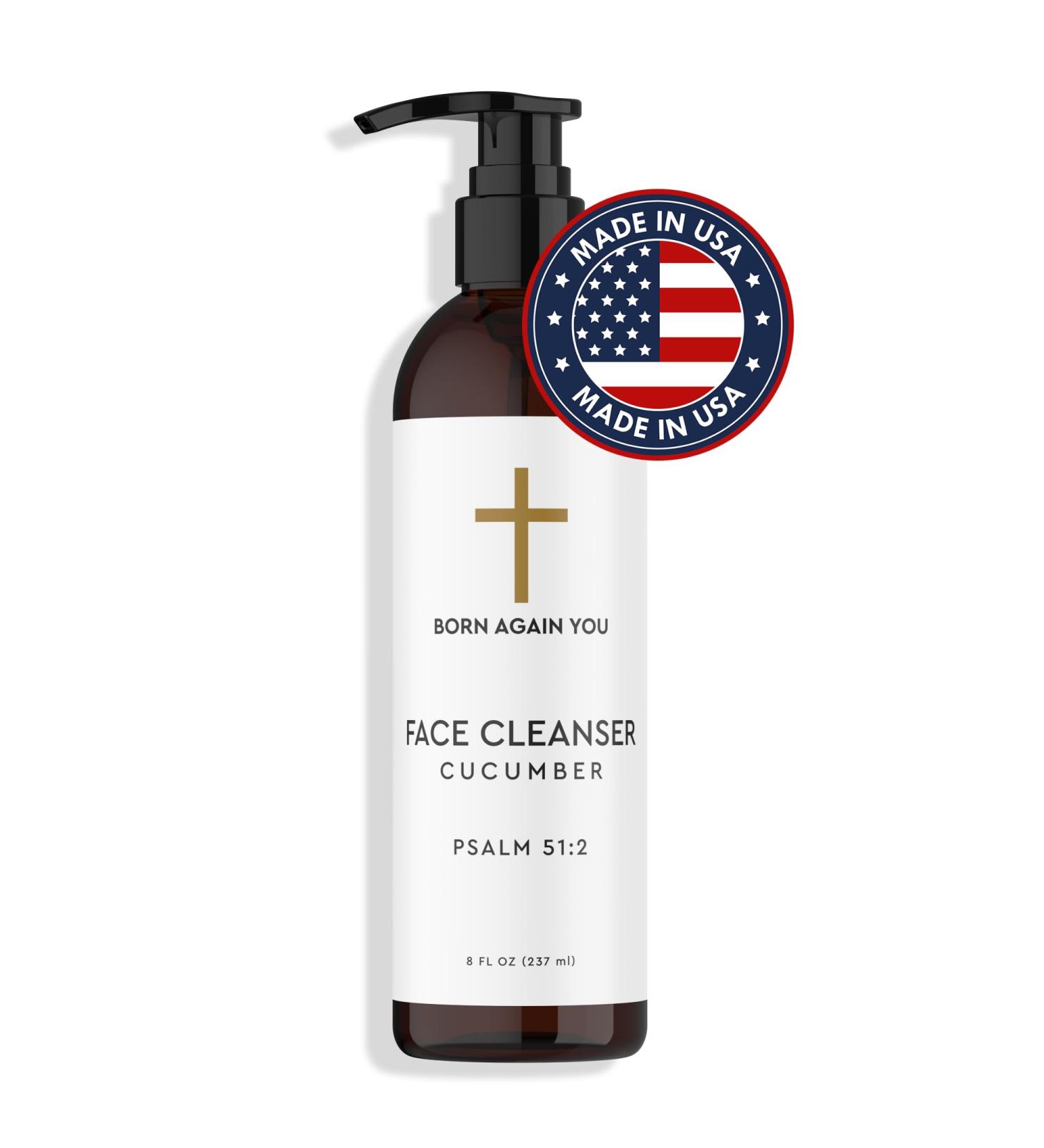 Born Again You Face Cleanser Daily Wash Gentle Foaming Cleanser with Vitamin B3 Schizophyllan & Cucumber for Balanced Hydrated Skin 8 oz - Buy Online on GoSupps.com