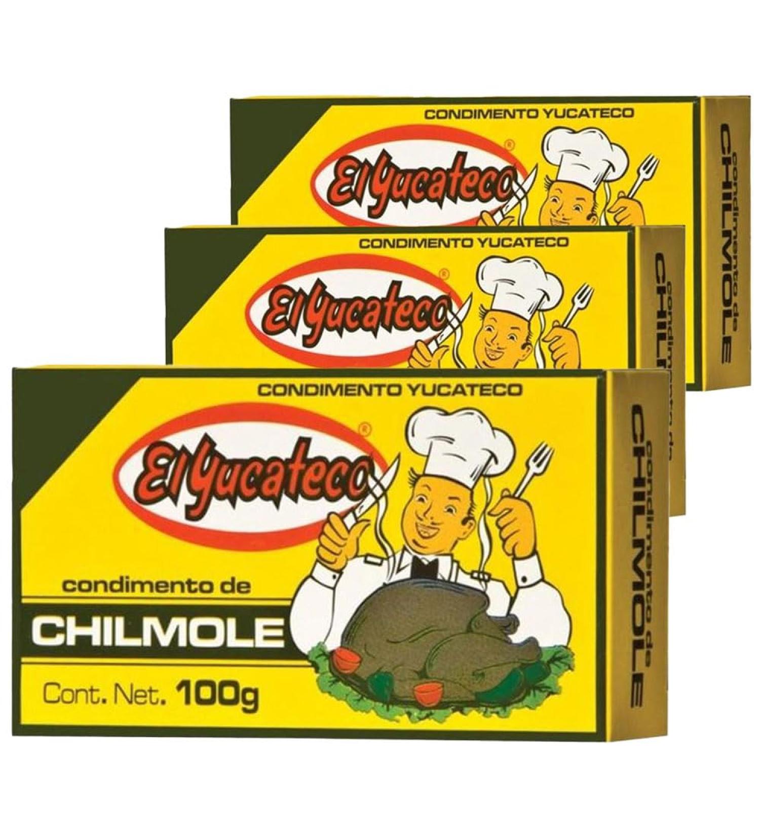 El Yucateco Chilmole Paste 100g (Pack of 3) / Mexican Habanero Roasted Chilli Peppers Paste For Cooking Meat Marinade - Buy Online on GoSupps.com