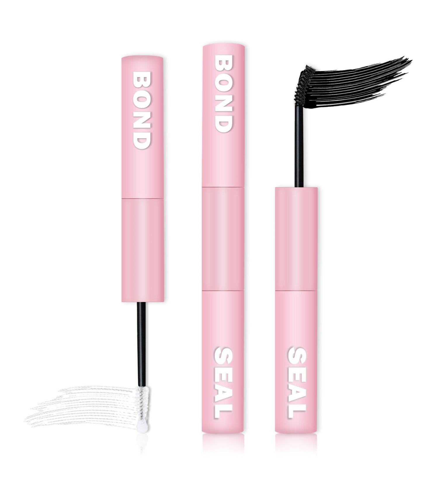 Lash Bond and Seal - Waterproof 2 in 1 Lash Extension Glue for DIY Cluster and Strip Lashes | Long Lasting Fake Eyelashes - Pink - Buy Online on GoSupps.com