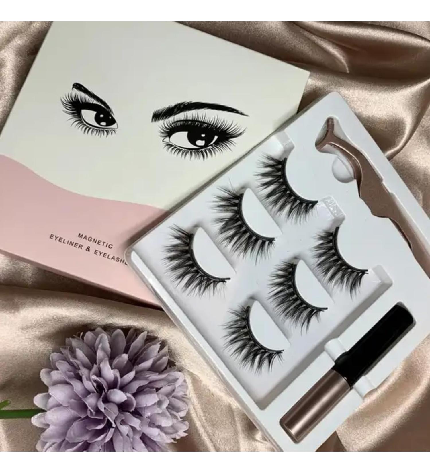 Buy 3 Pairs Magnetic Eyelashes Set | Perfect for Daily Makeup & Special Occasions - Buy Online on GoSupps.com