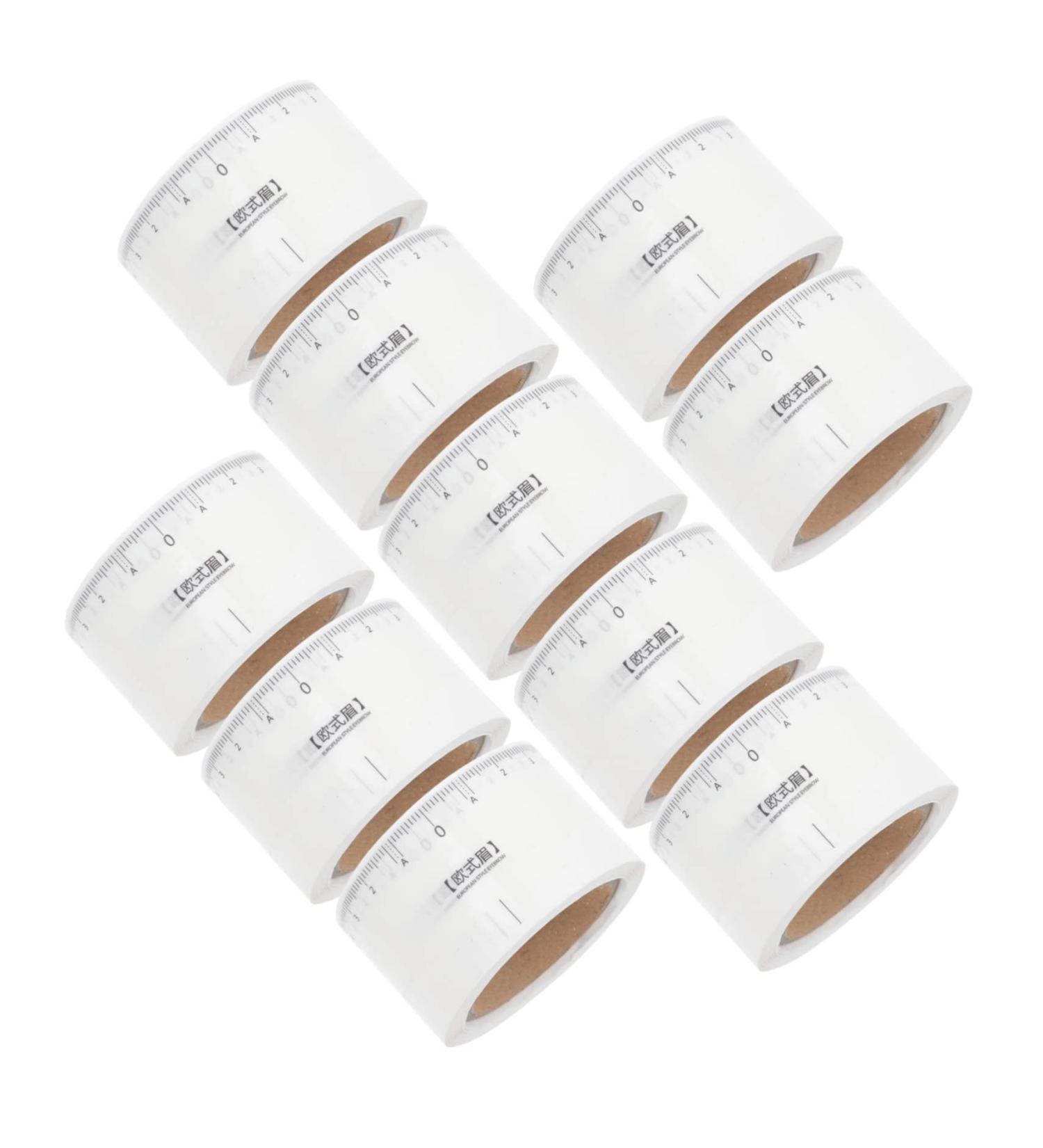 NOLITOY 50pcs Professional Eyebrow Mapper Measuring Eyebrow Line Eyebrow Trimming Sticker - Buy Online on GoSupps.com