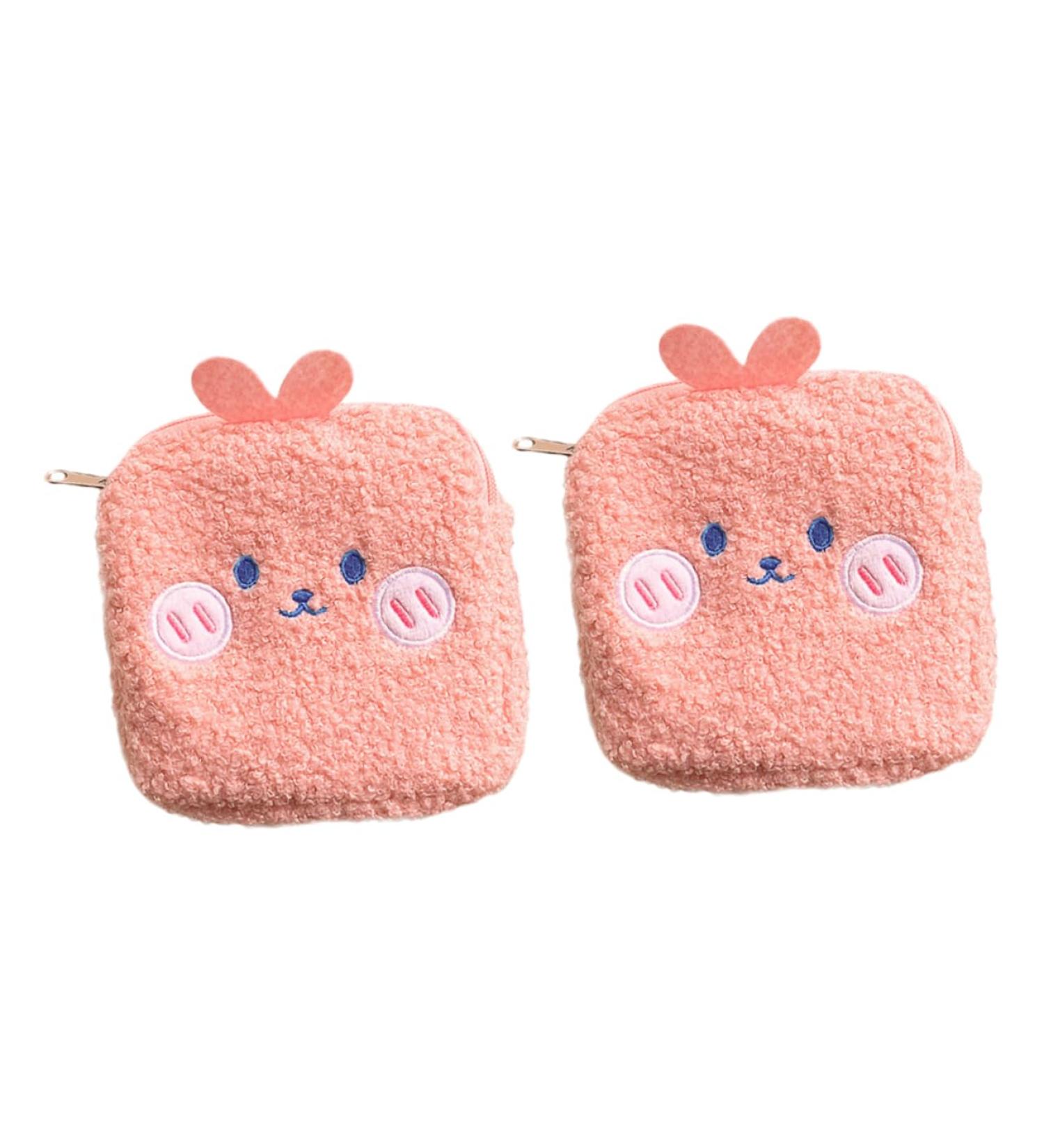 Gleavi 2-in-1 Storage Bag for Women | Tampon & Pad Holder | Plush Travel Organizer for Menstrual Products - Buy Online on GoSupps.com