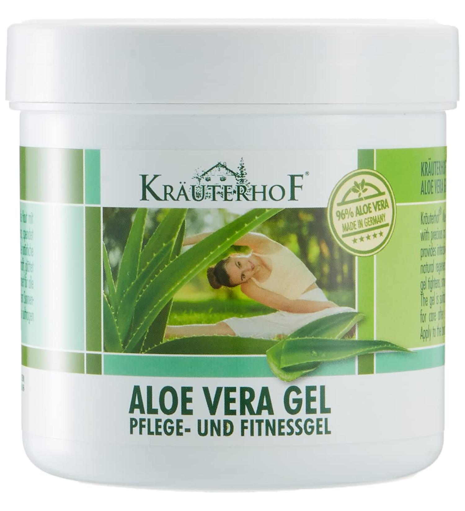 Krauterhof Aloe Vera Gel 250 ml - Soothing Skin Relief | International Shipping Available - Buy Online on GoSupps.com