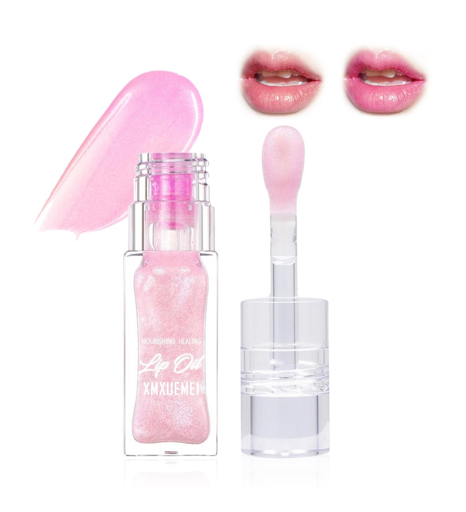 Magic Color Changing Lip Oil | Moisturizing & Waterproof Lip Gloss | Long Lasting Tinted Balm for Pink Lip Makeup - Buy Online on GoSupps.com