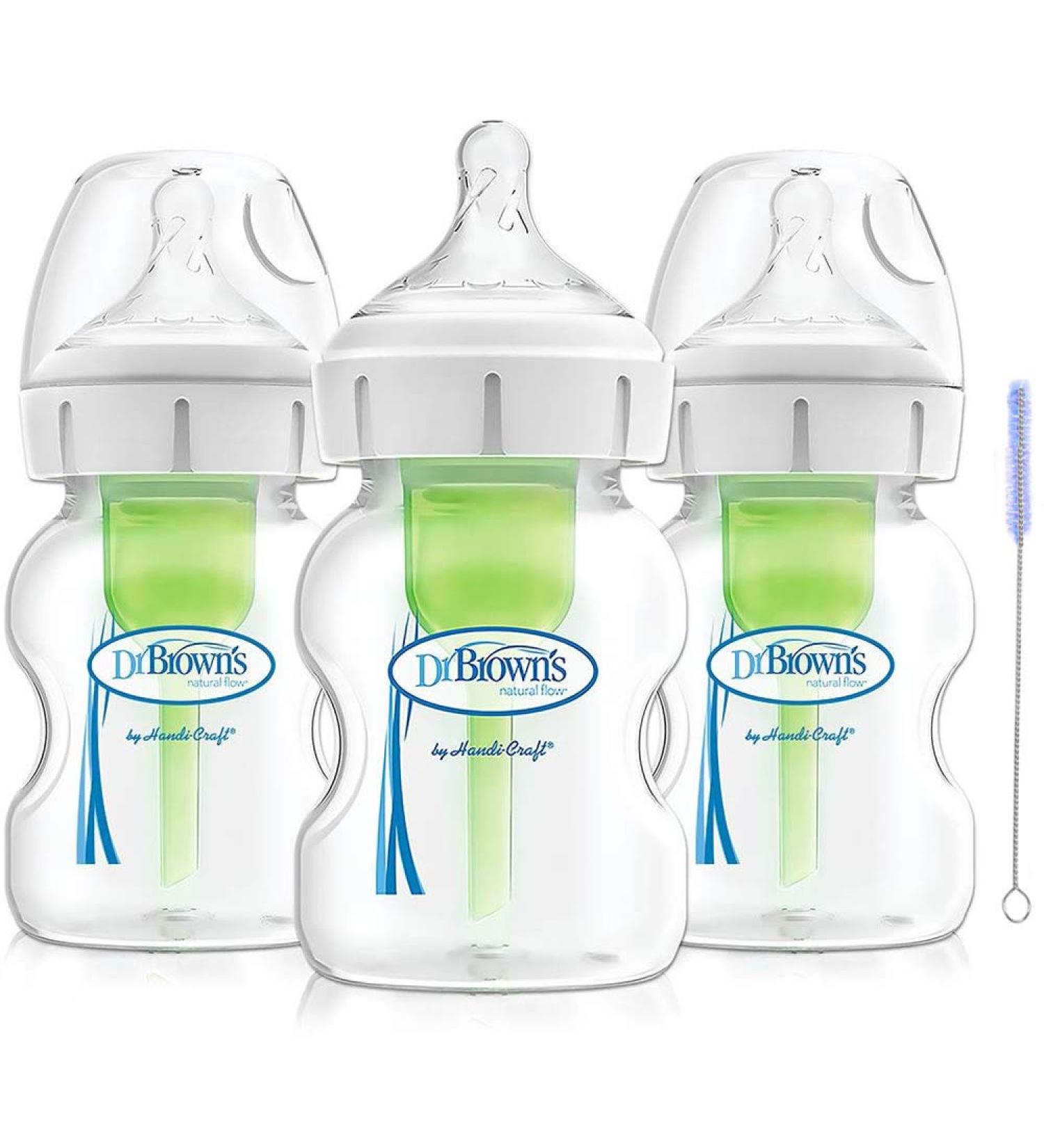 Dr. Brown's 5 oz Options+ Wide-Neck Bottles 3-Pack - Buy Online on GoSupps.com
