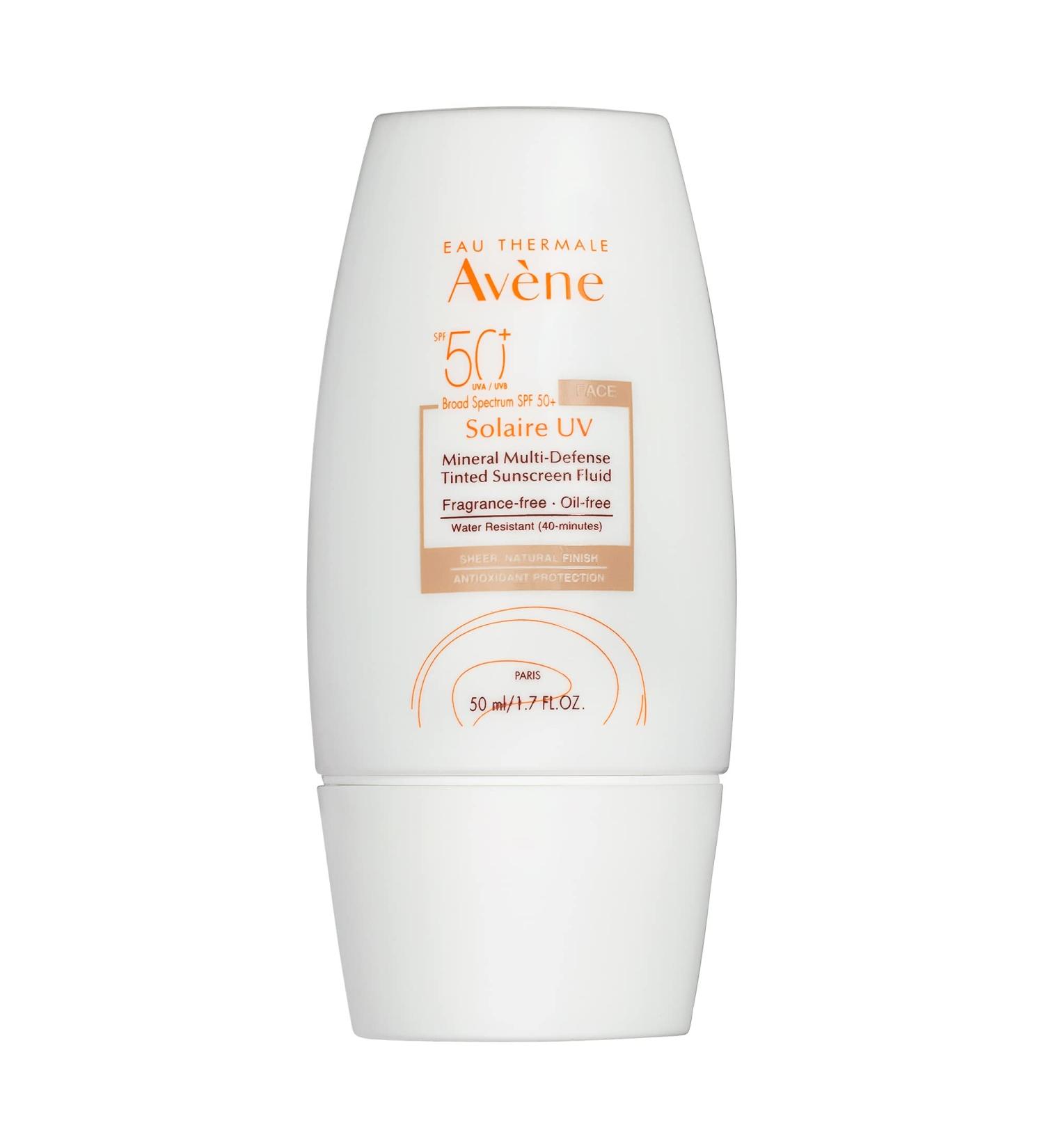 Eau Thermale Avene Mineral Tinted Sunscreen Fluid 1.7 fl.oz. | Sensitive Skin | Reef Friendly | Antioxidant Protection - Buy Online on GoSupps.com