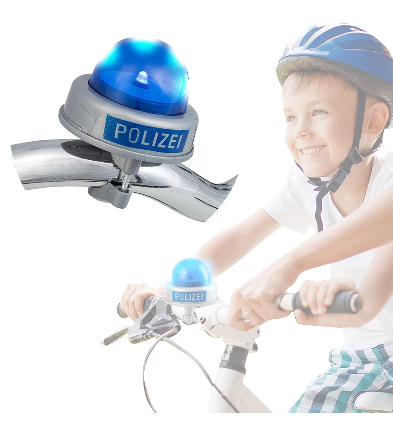 Smart-Planet Bicycle Boy Police Siren - Fun Multi-Colored Handlebar Klingel for Kids | Real Police Sound Bicycle Bell - Buy Online on GoSupps.com