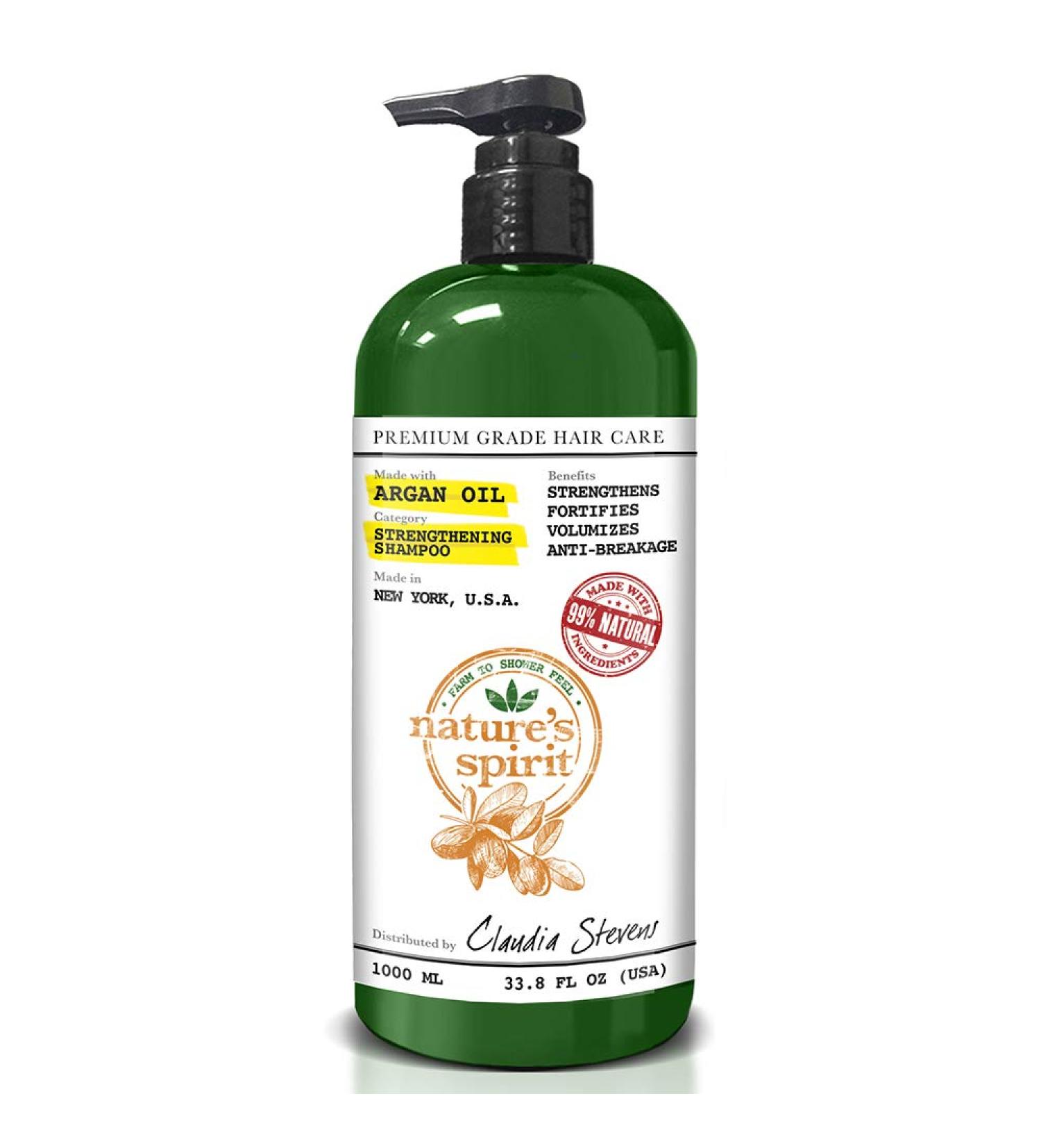 Buy Nature's Spirit Argan Oil Shampoo 33oz - Hydrating & Nourishing for Healthy Hair | International Shipping Available - Buy Online on GoSupps.com