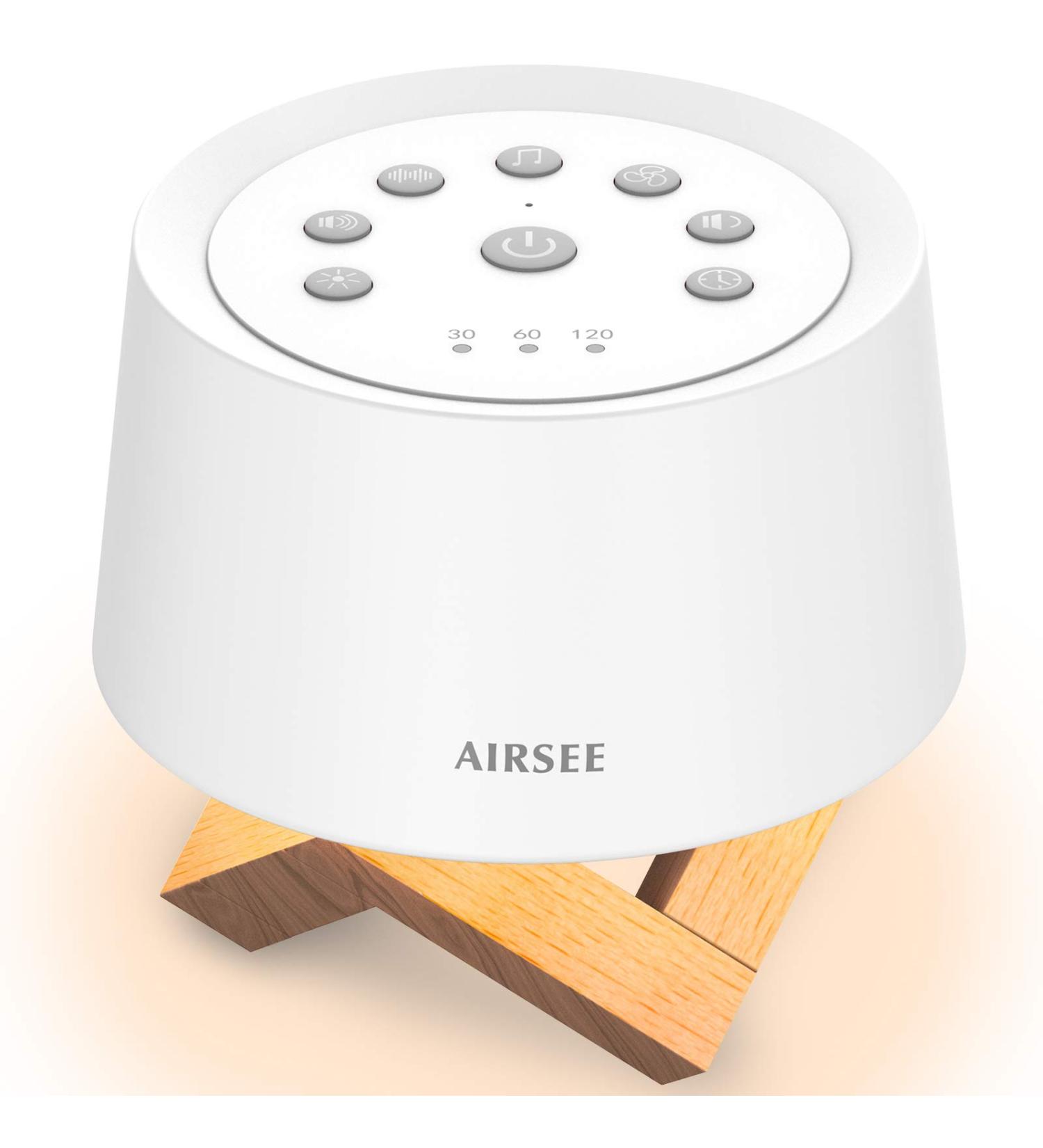 AIRSEE White Noise Machine with Baby Night Light - 31 Soothing Sounds, Timer & Memory Features - Portable for Better Sleep at Home & Travel | 1 Count - Buy Online on GoSupps.com